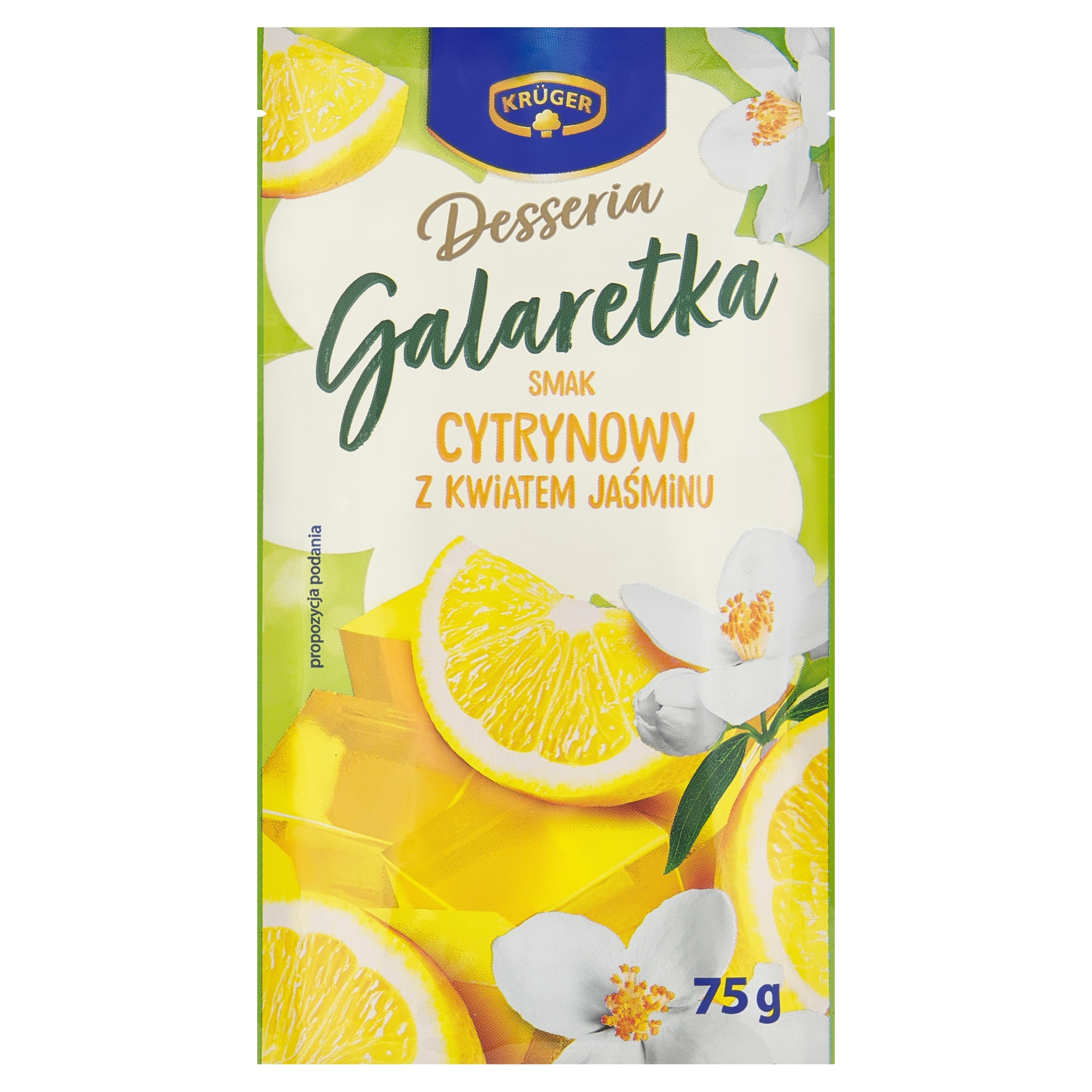 17X Krüger Desseria Želé citronová příchuť s jasmínovým květem 75 g