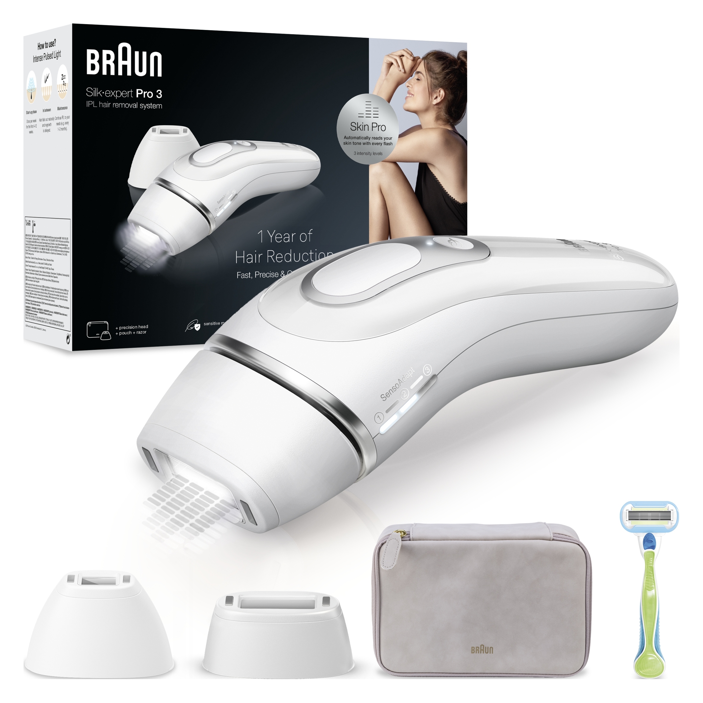 Braun Silk-Expert Pro 3 PL3132 Ipl, epilátor pro domácí použití
