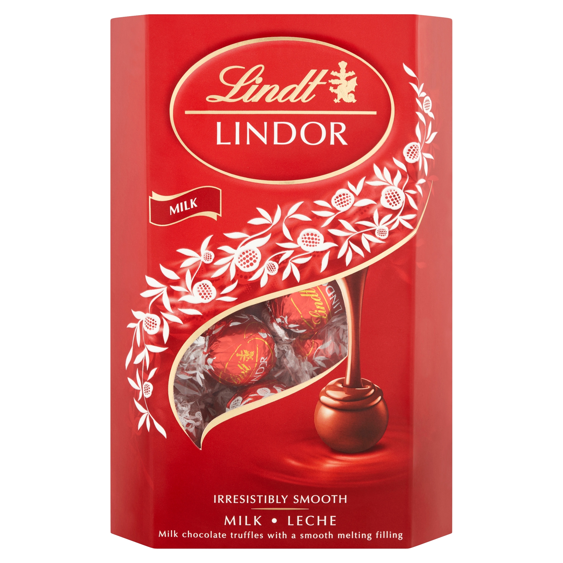 Levně Lindt Lindor Pralinky z mléčné čokolády s náplní 337 g