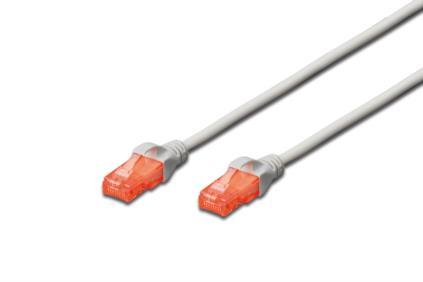 Digitus Patch cord U/utp kat.6 Pvc 3m szary