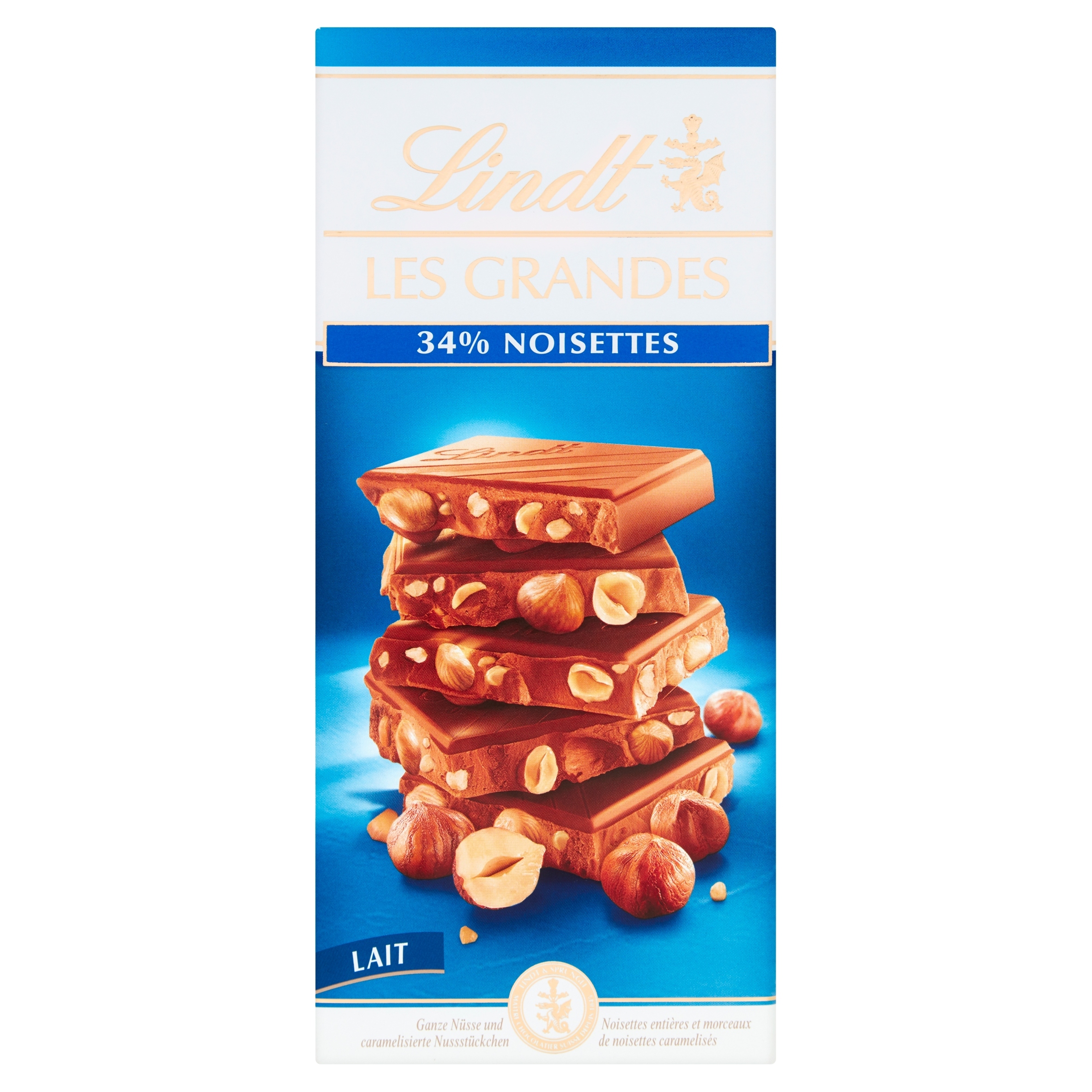 Lindt Les Grandes Čokoláda ořechová 150 g