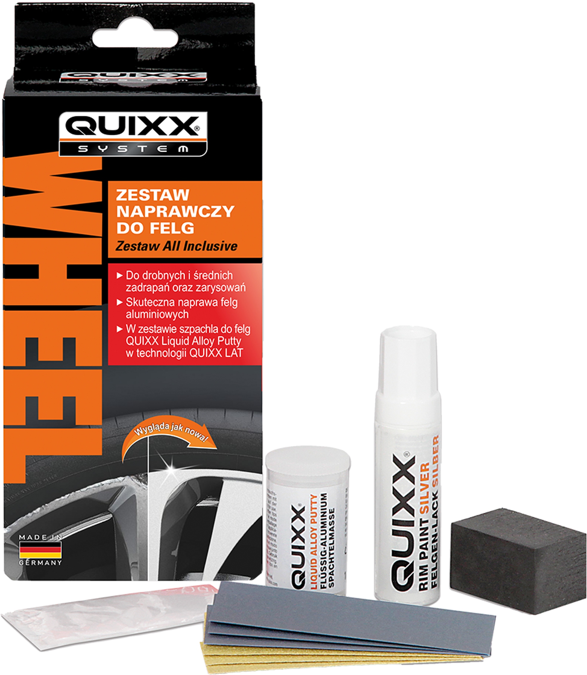 

Quixx Wheel Zestaw naprawczy do felg All inclusive