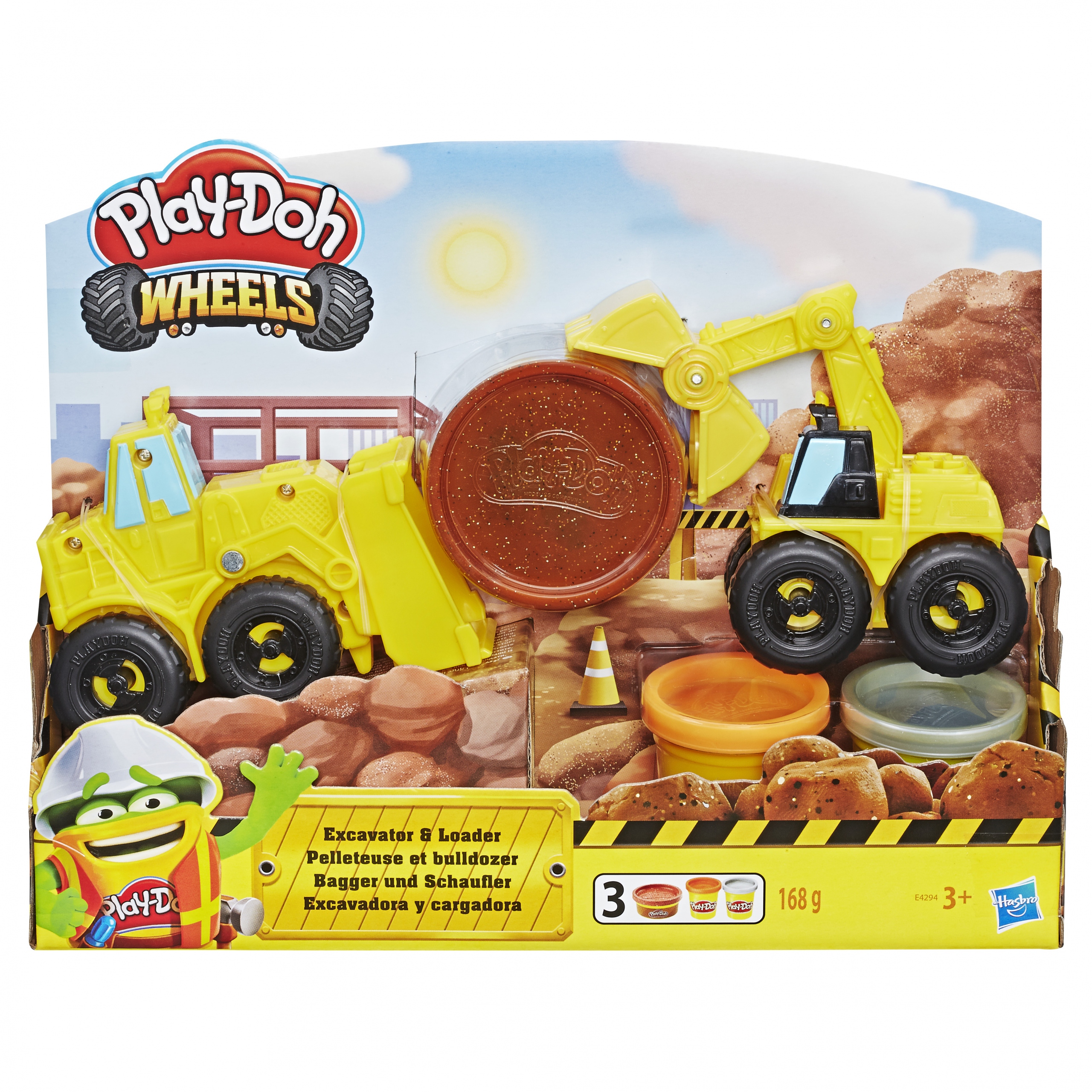 Play-Doh Wheels spychacz z tubami E4294