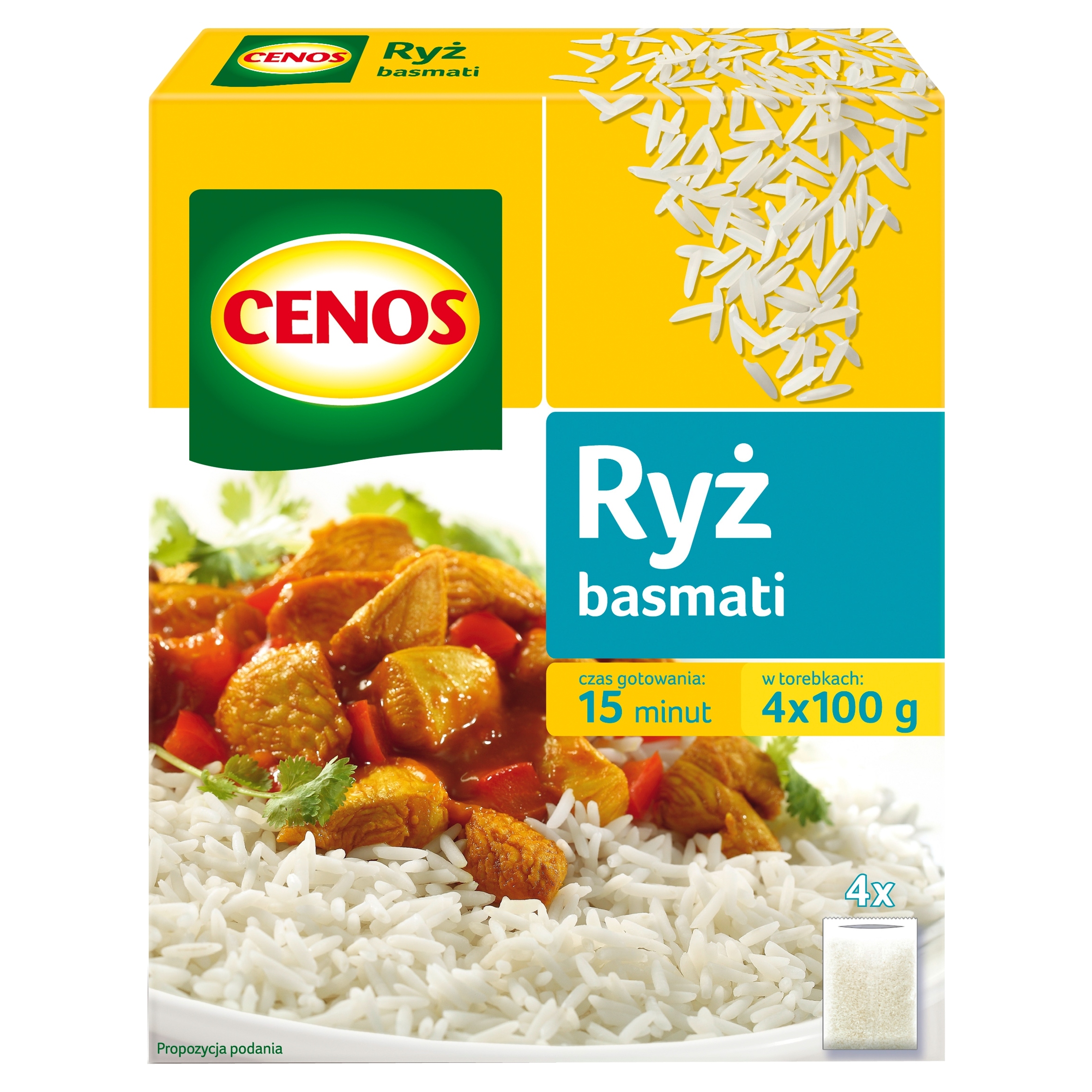Levně 6X Cenos Rýže basmati 400 g (4 sáčky)