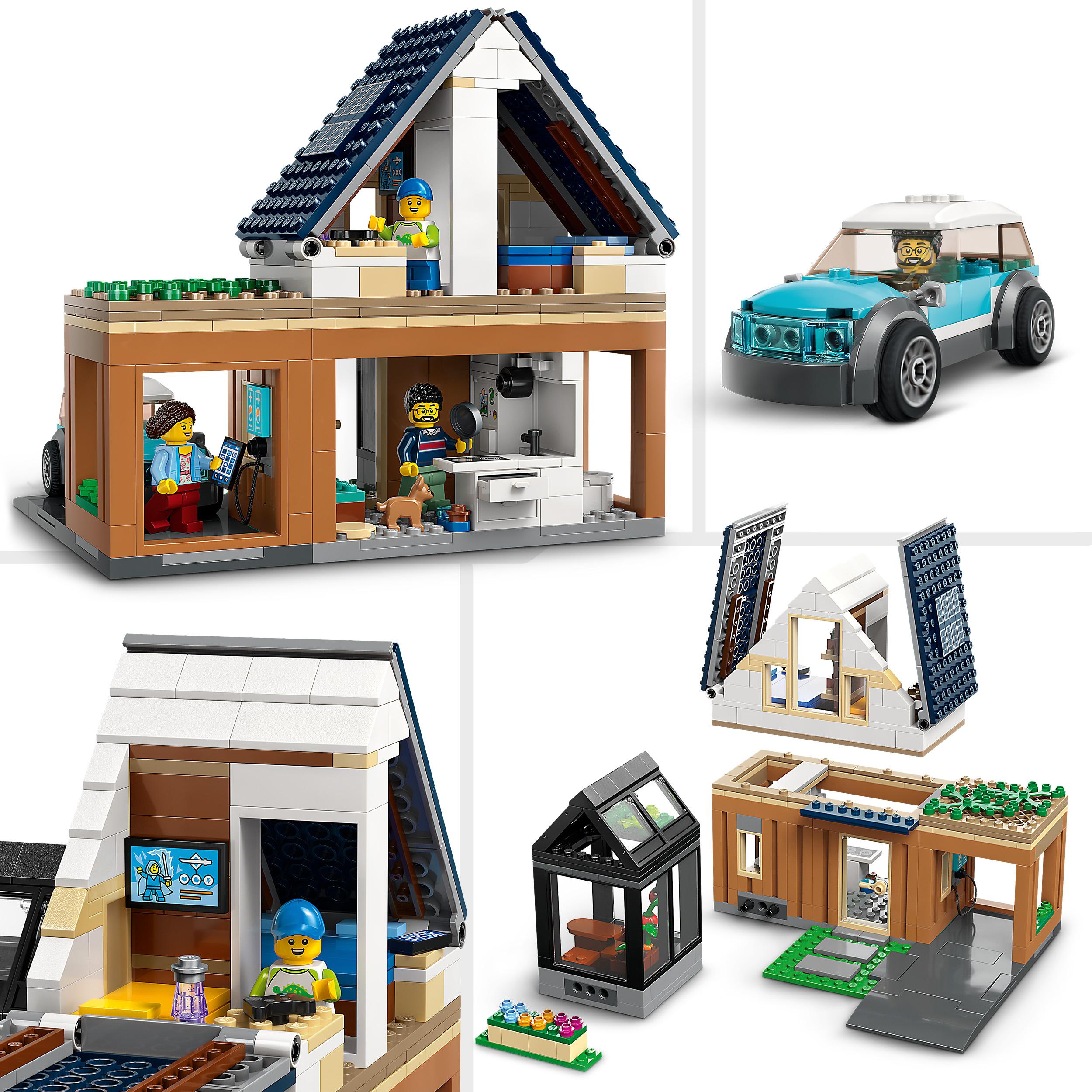 LEGO City 60398 DOMEK RODZINNY I SAMOCHÓD ELEKTRYCZNY + KATALOG PDF EAN (GTIN) 5702017462363