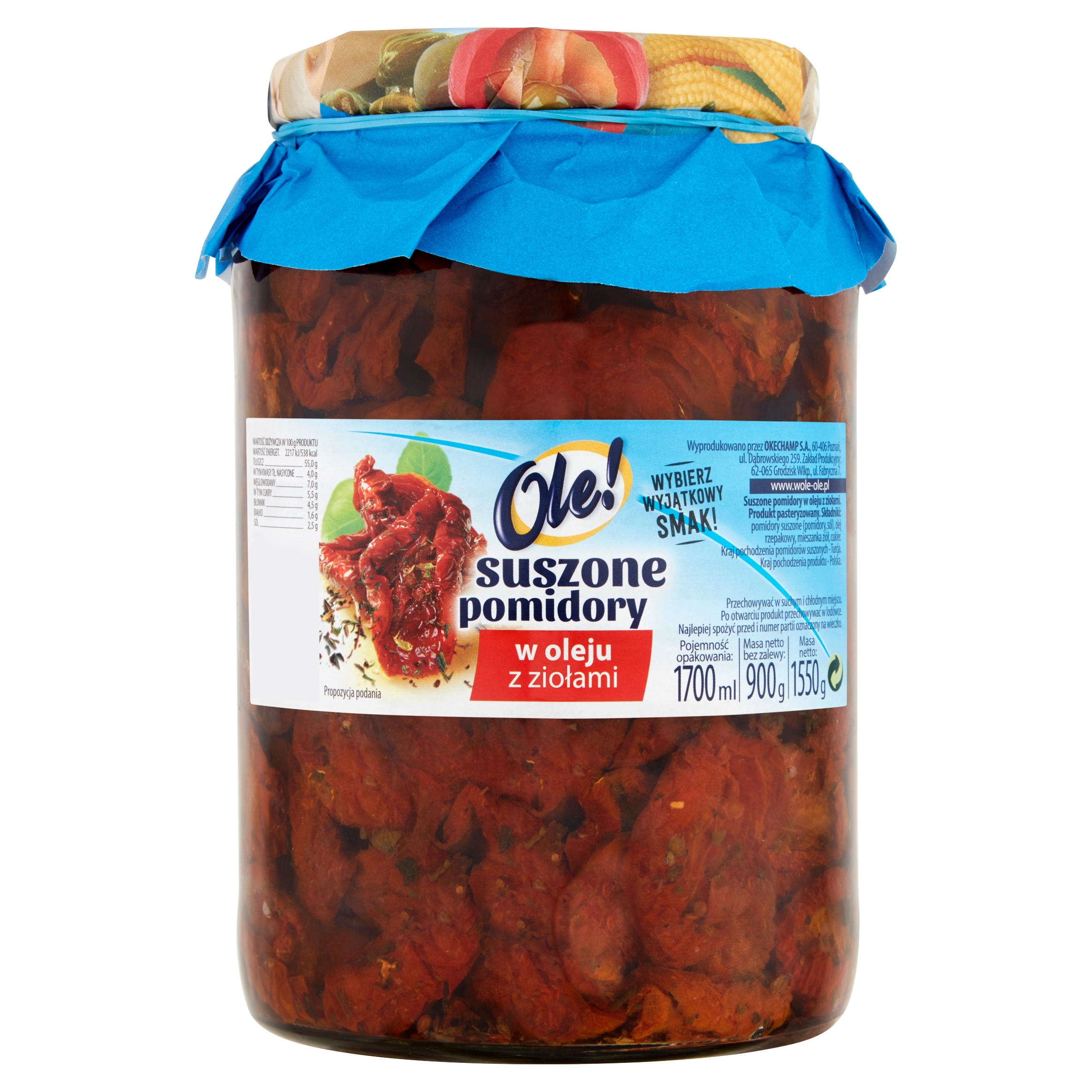 

[sf] Pomidory suszone Ole! 1700ml