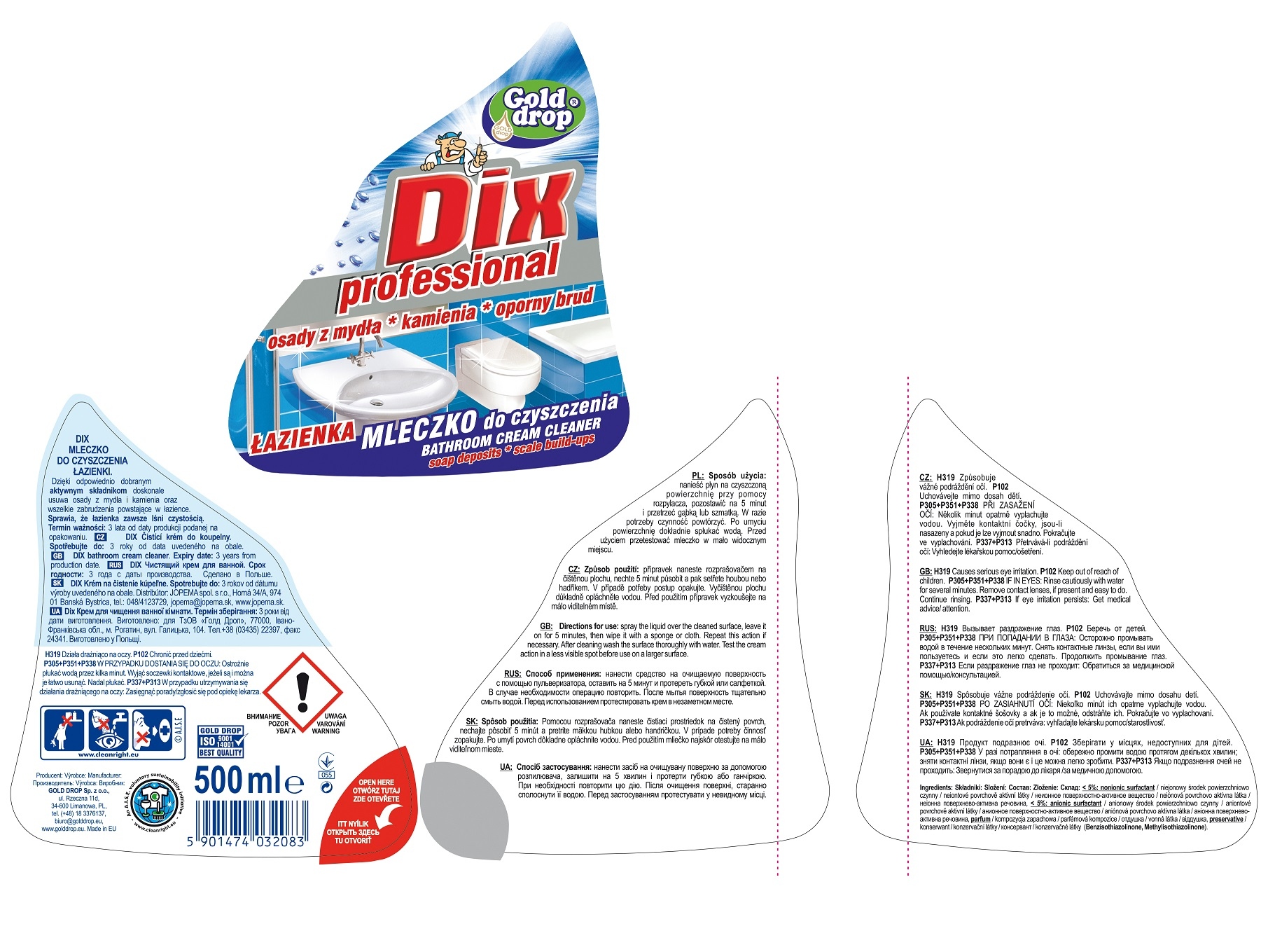 .DIX PROF/0,5L MLECZKO/ŁAZIENKA/8/ — miniatura 3