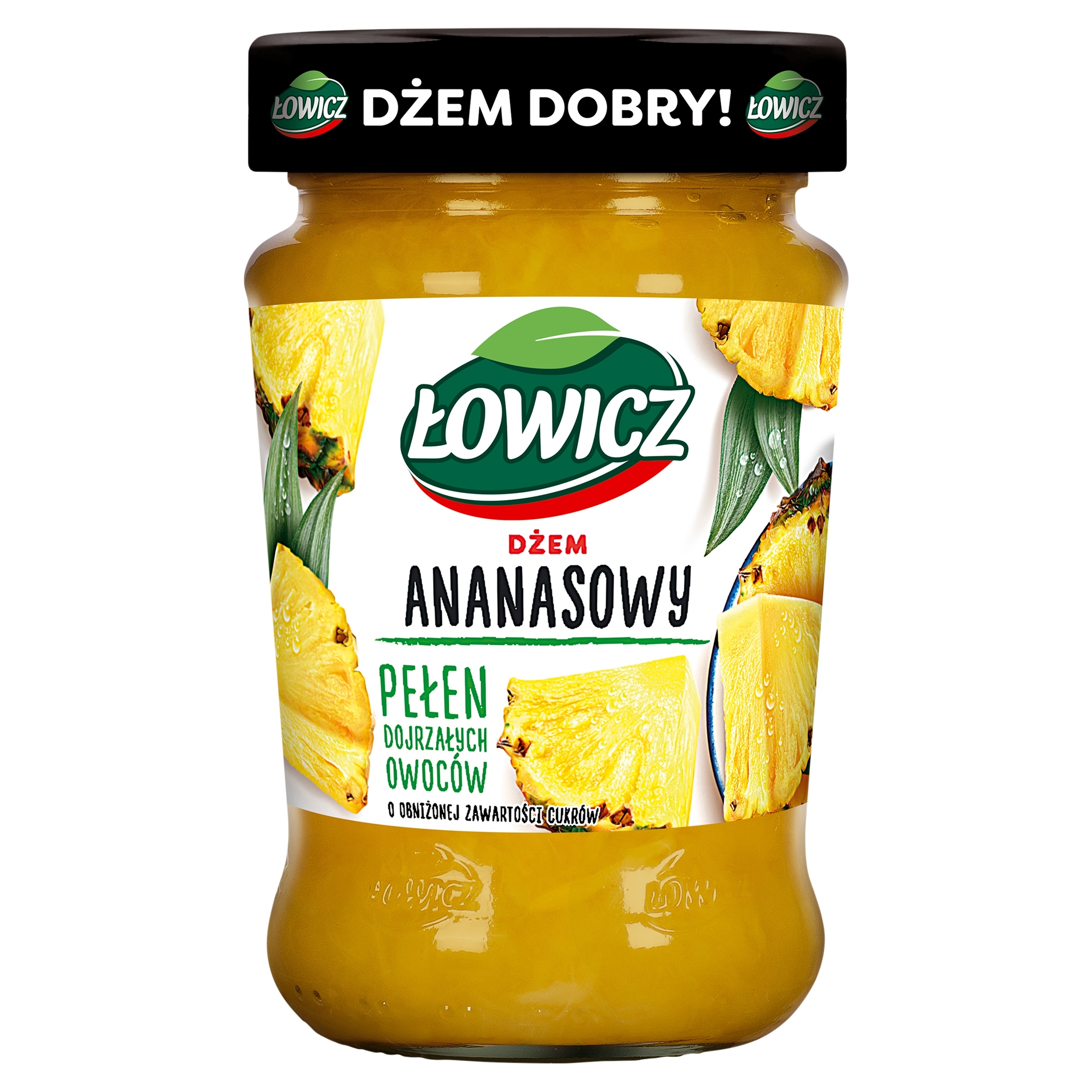 Levně 8 x Łowicz Ananasový džem, minimum cukrů 280 g