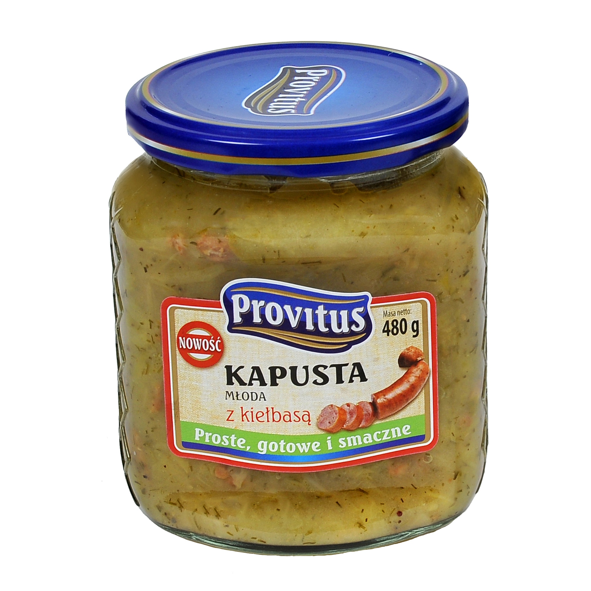 4x Mladé zelí s klobásou Provitus 480 g