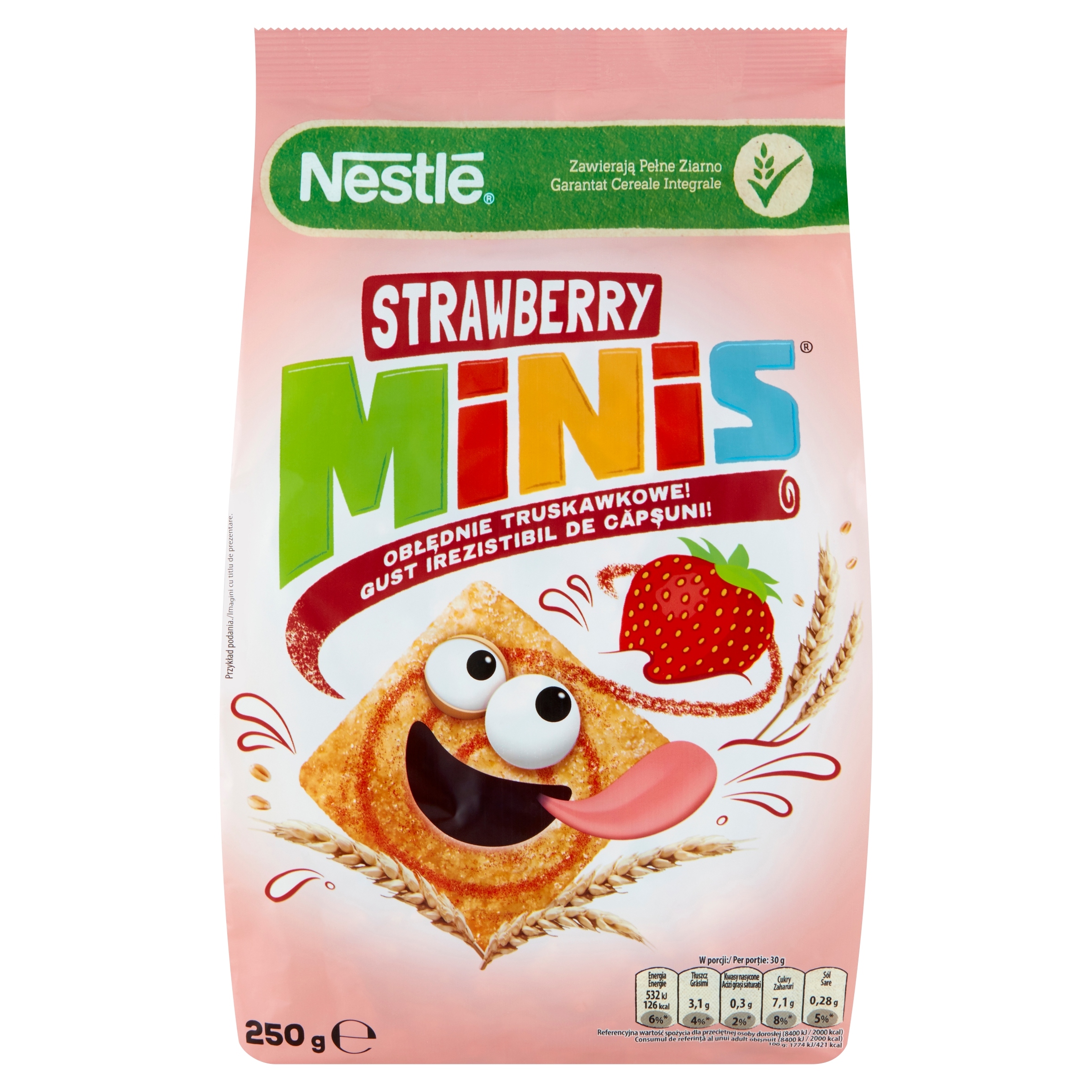 Levně 5 x Nestle Strawberry Minis Snídaňové cereálie 250 g