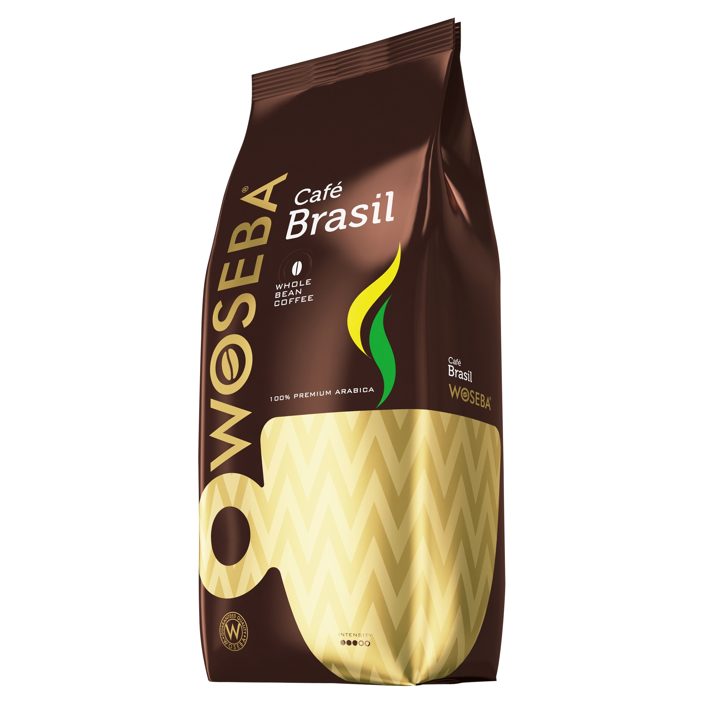 Levně Káva zrnková Arabica Woseba Café Brasil pražená 1000 g