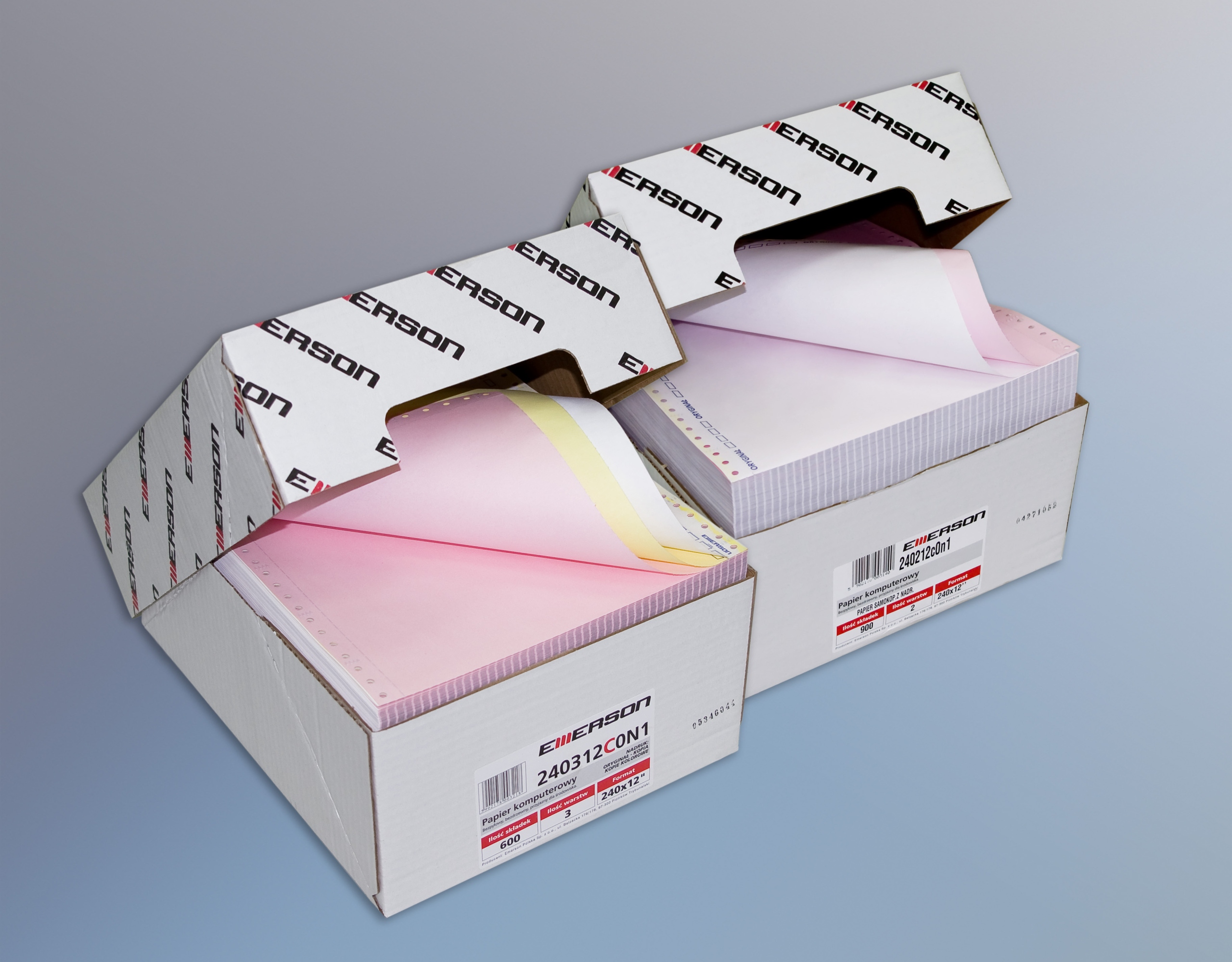 Počítačový papír Emerson 240x2x6" barevný