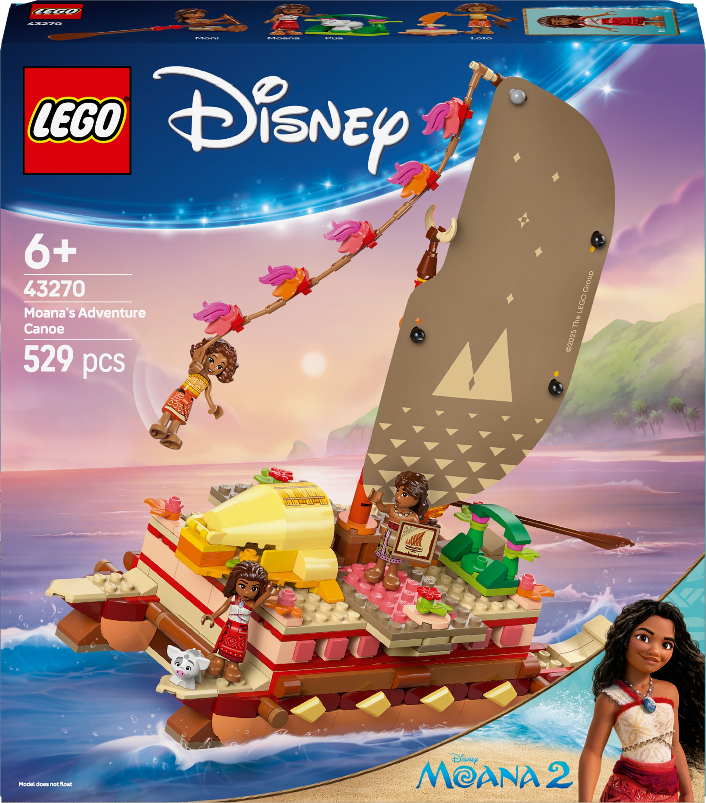 Lego Disney Kajakové dobrodružství Vaiany 43270