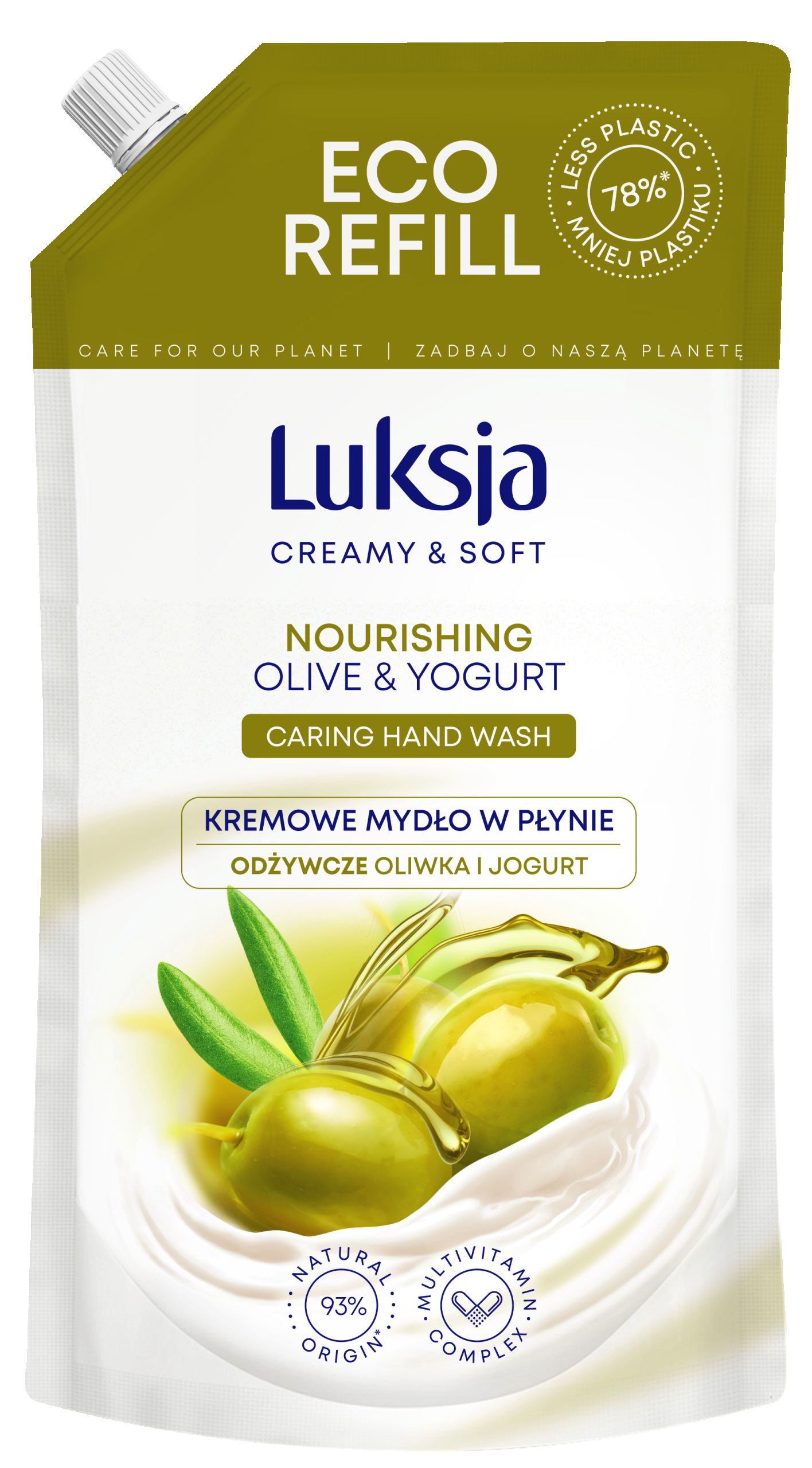 

Luksja mydło w płynie Zapas Oliwka I Jogurt 900ML