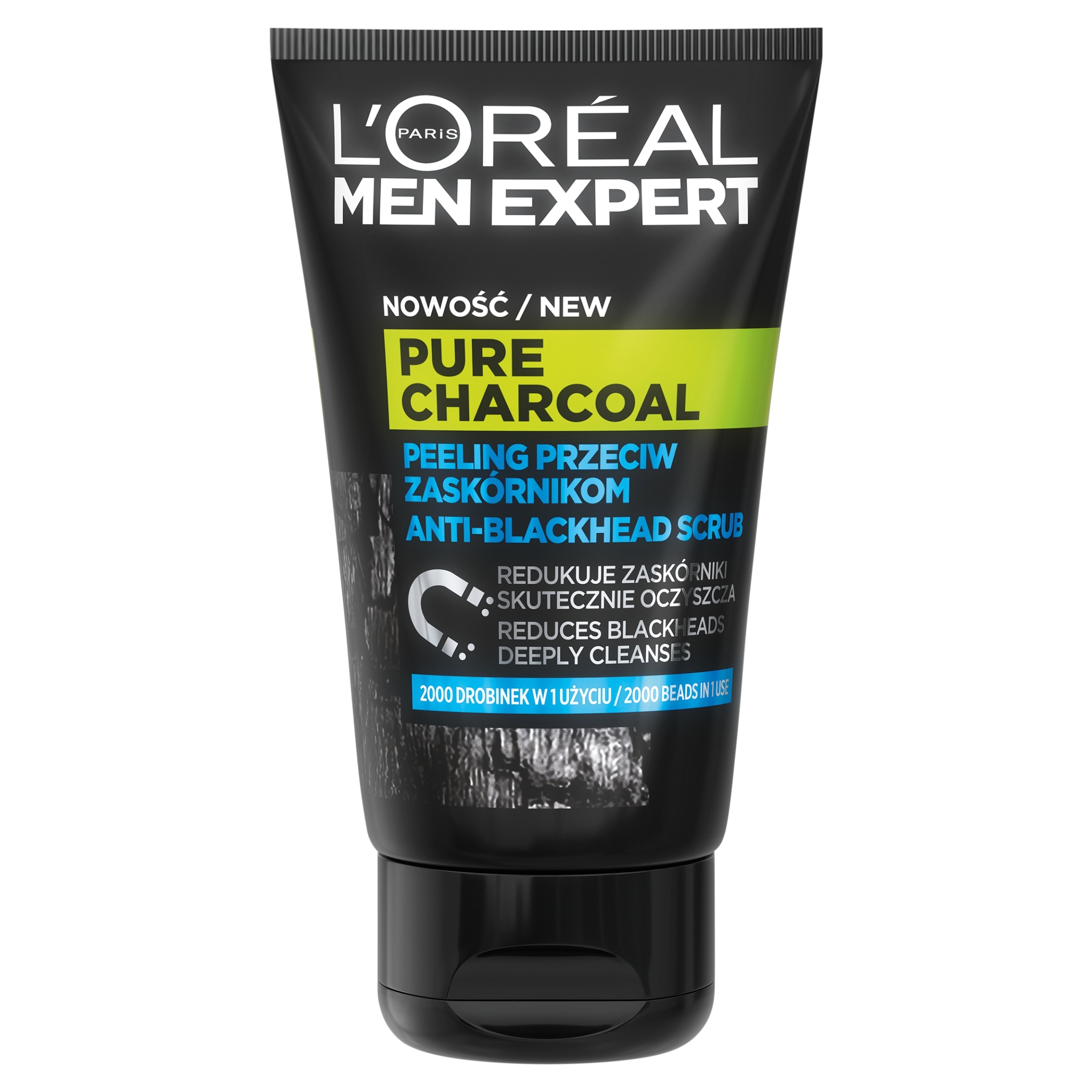 L'Oréal Men Expert Pure Charcoal Peeling proti černým tečkám 100 ml 1 ks
