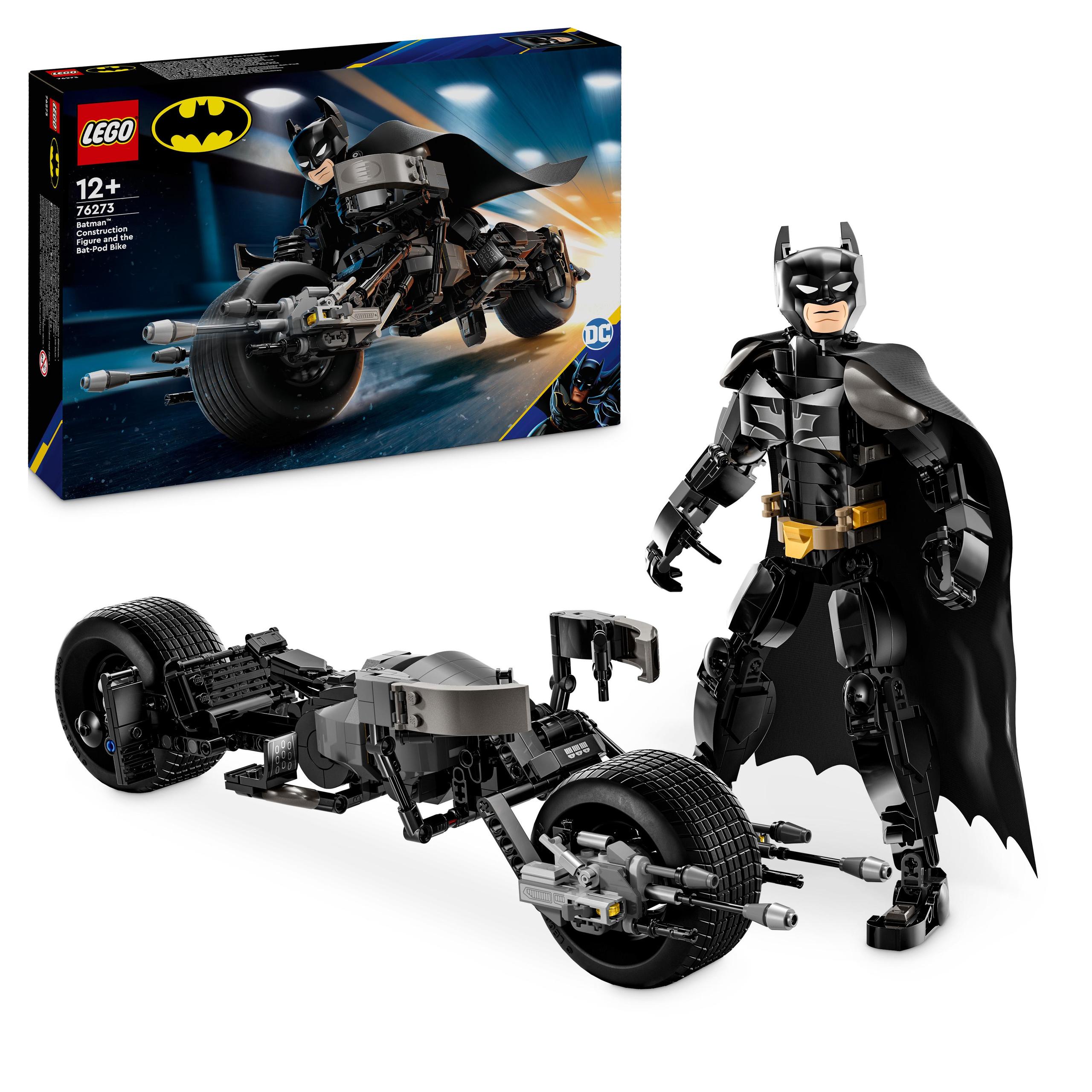 Lego DC Batman 76273 Sestavitelná figurka: Batman a motorka Bat-Pod