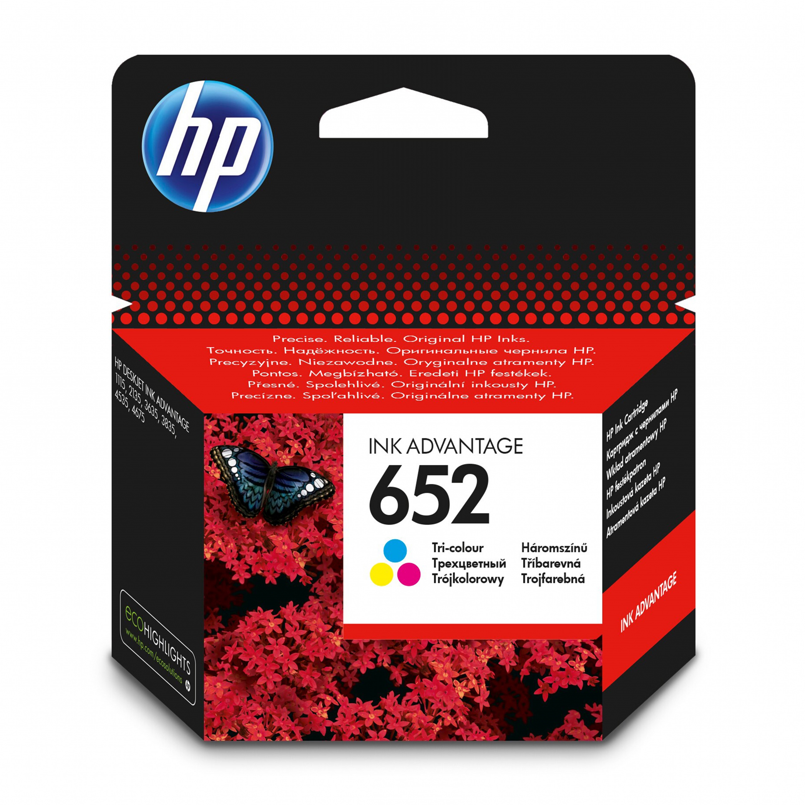 

Tusz Hp 652 trójkolorowy F6V24AE
