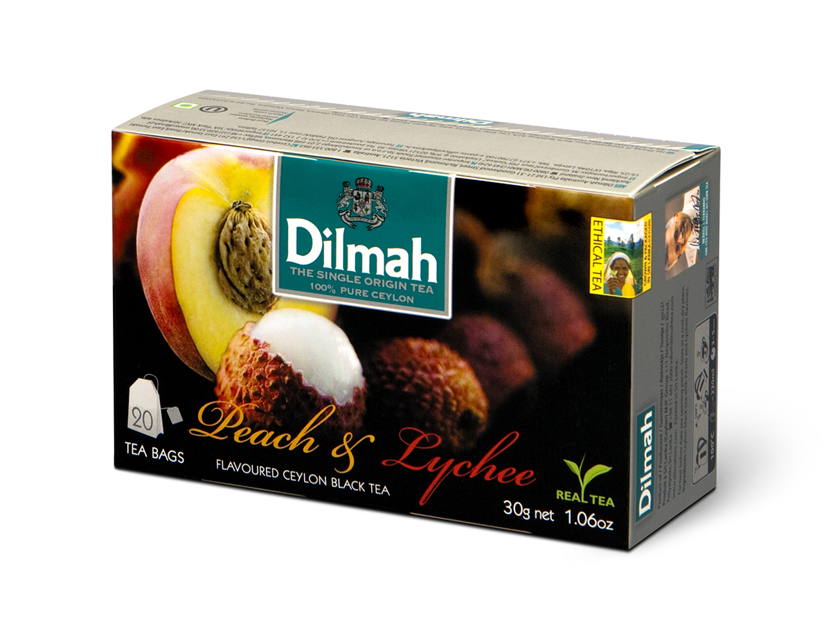 Dilmah Peach a Lychee EX20 s přívěskem