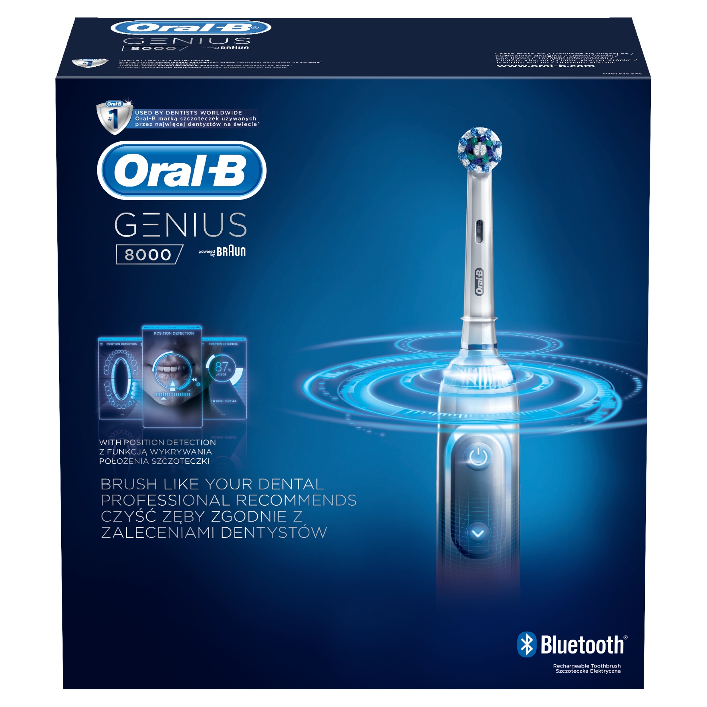 Szczoteczka elektryczna Oral-B Genius 8000 biała
