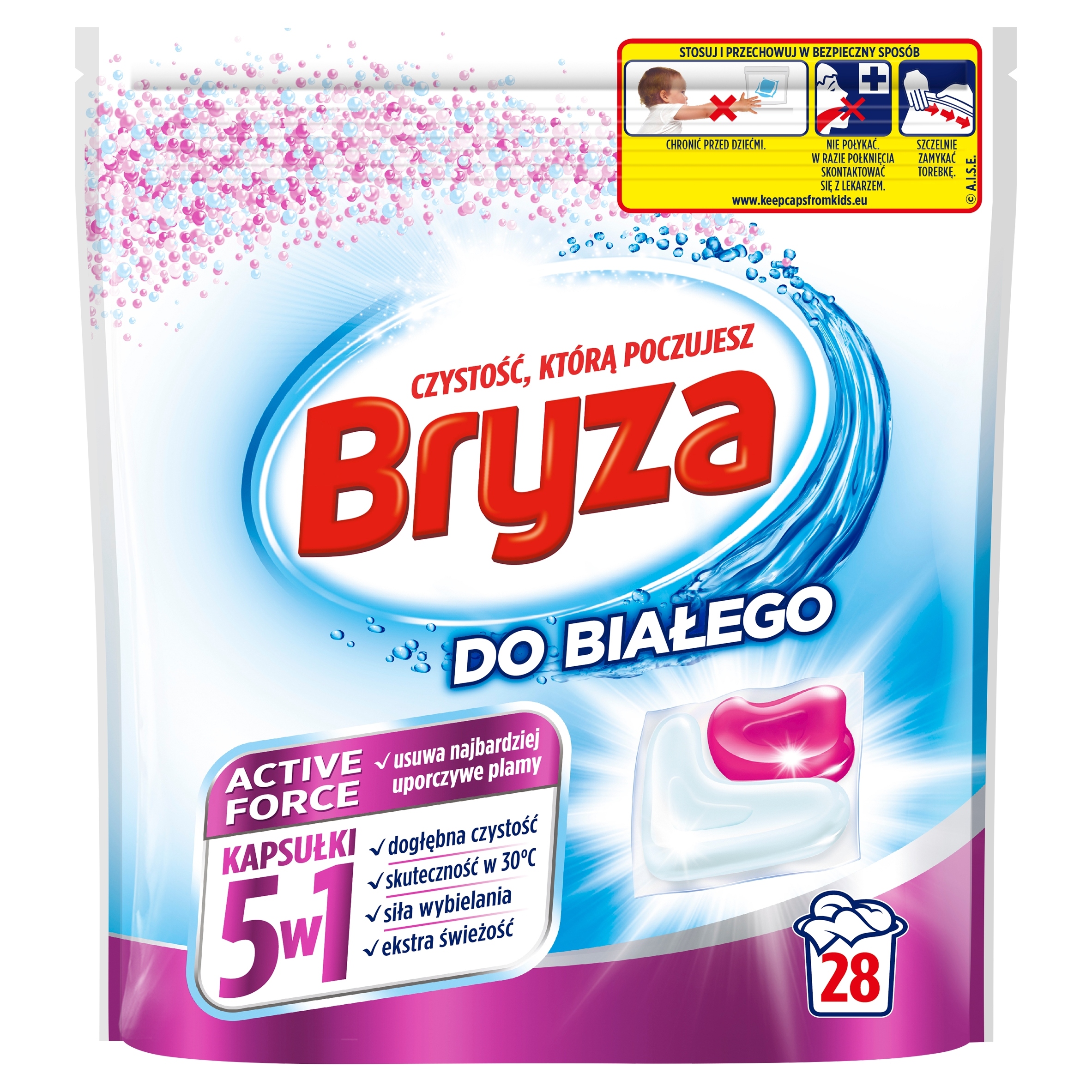 

Bryza kapsułki do prania 28 szt. 5w1 Active Biel