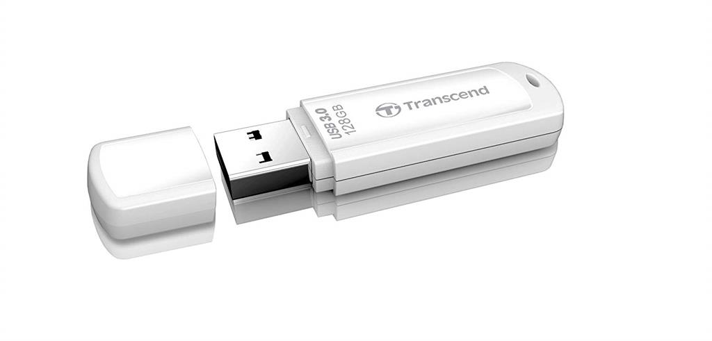 Transcend 128GB JetFlash 730 Usb 3.1 flash disk, bílý