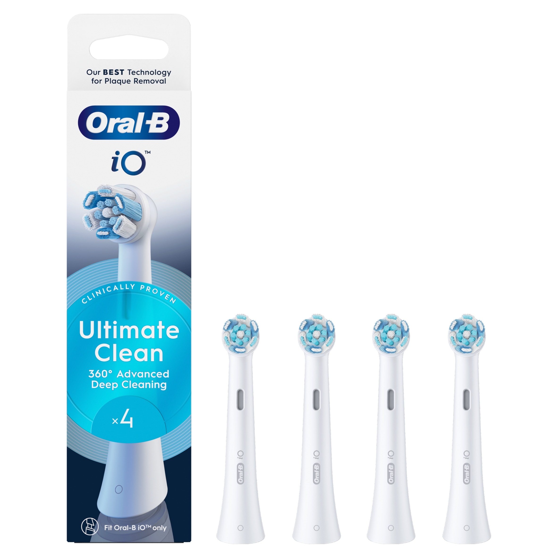 Końcówka do szczoteczki Oral-B iO Ultimate Clean biała 4 szt