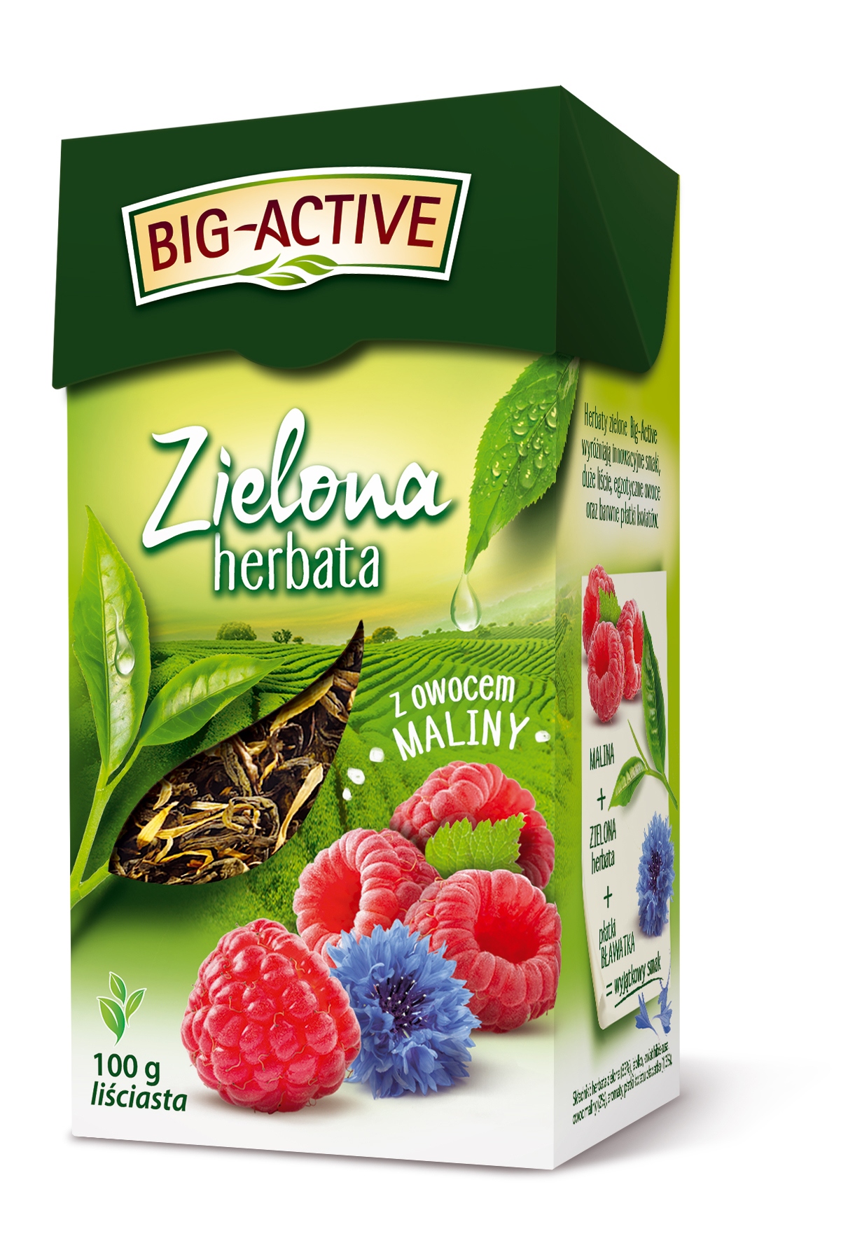 Levně 6 x Big-Active Čaj s malinovým plodem 100 g