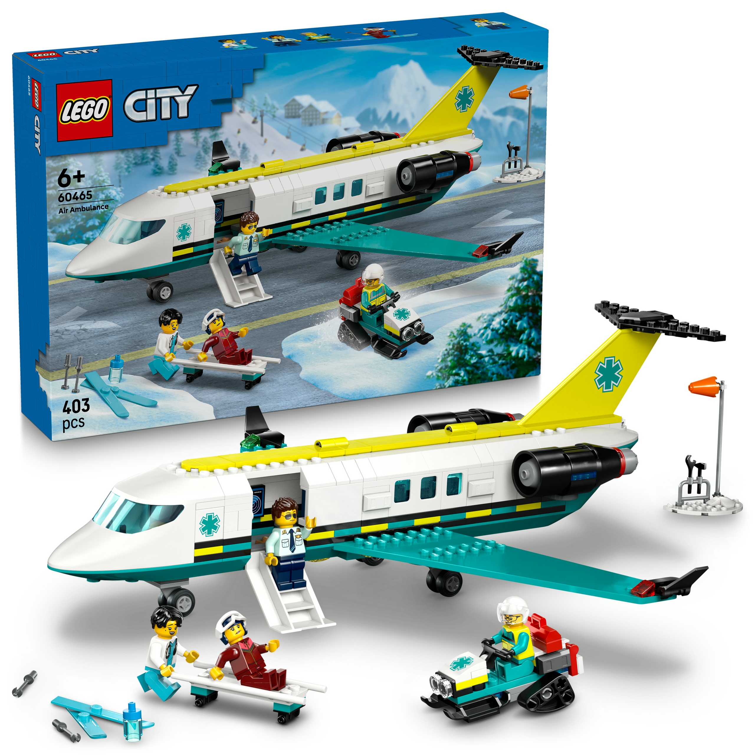 LEGO City 60465 самолет скорой помощи