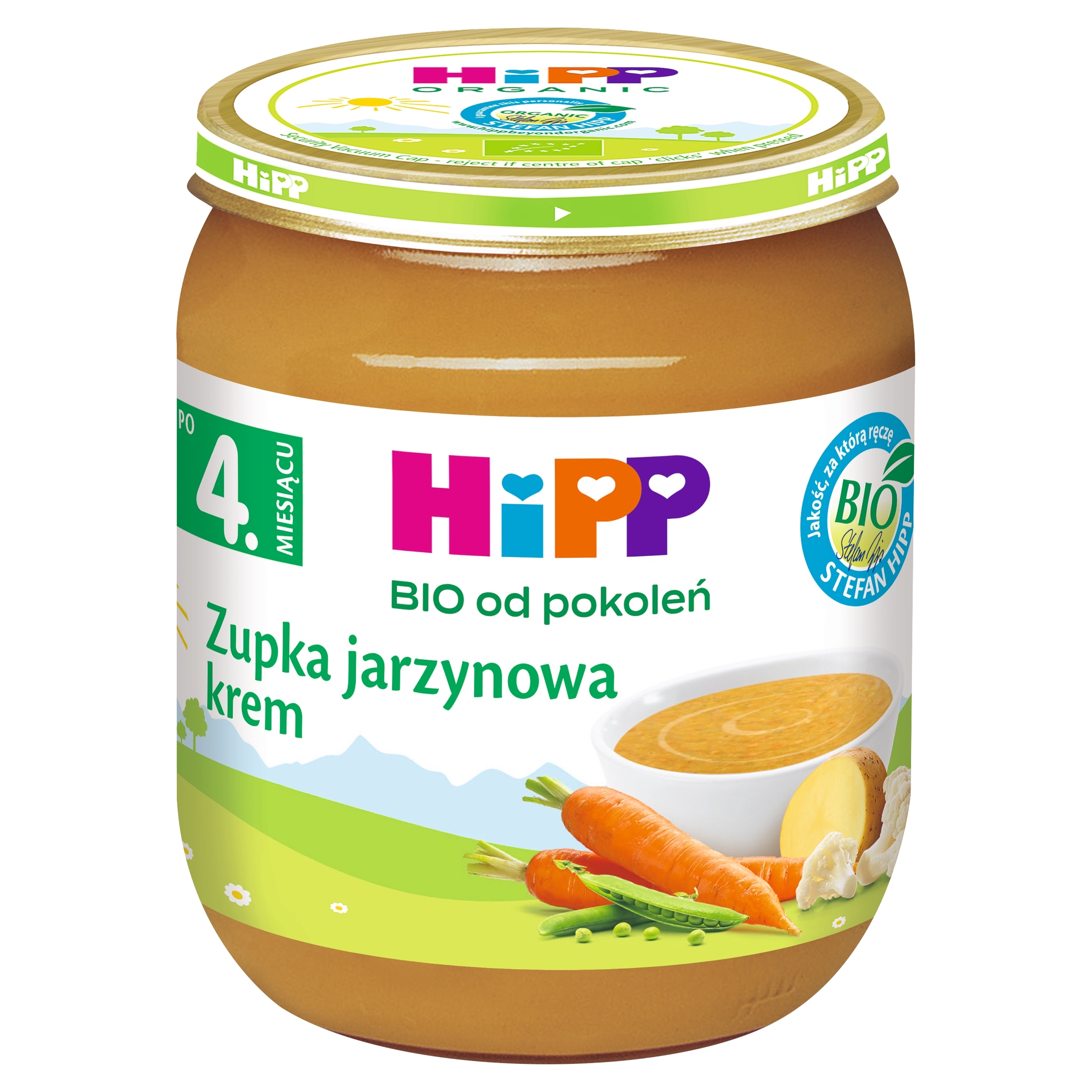 HiPP BIO Zupka jarzynowa krem po 4. miesiącu, 125g Kod producenta 9062300090311