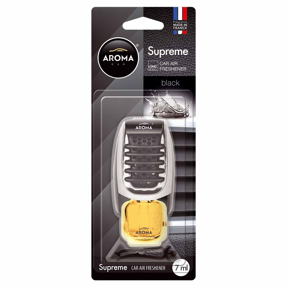 Aroma Supreme Black zapach samochodowy kratka 7 ml