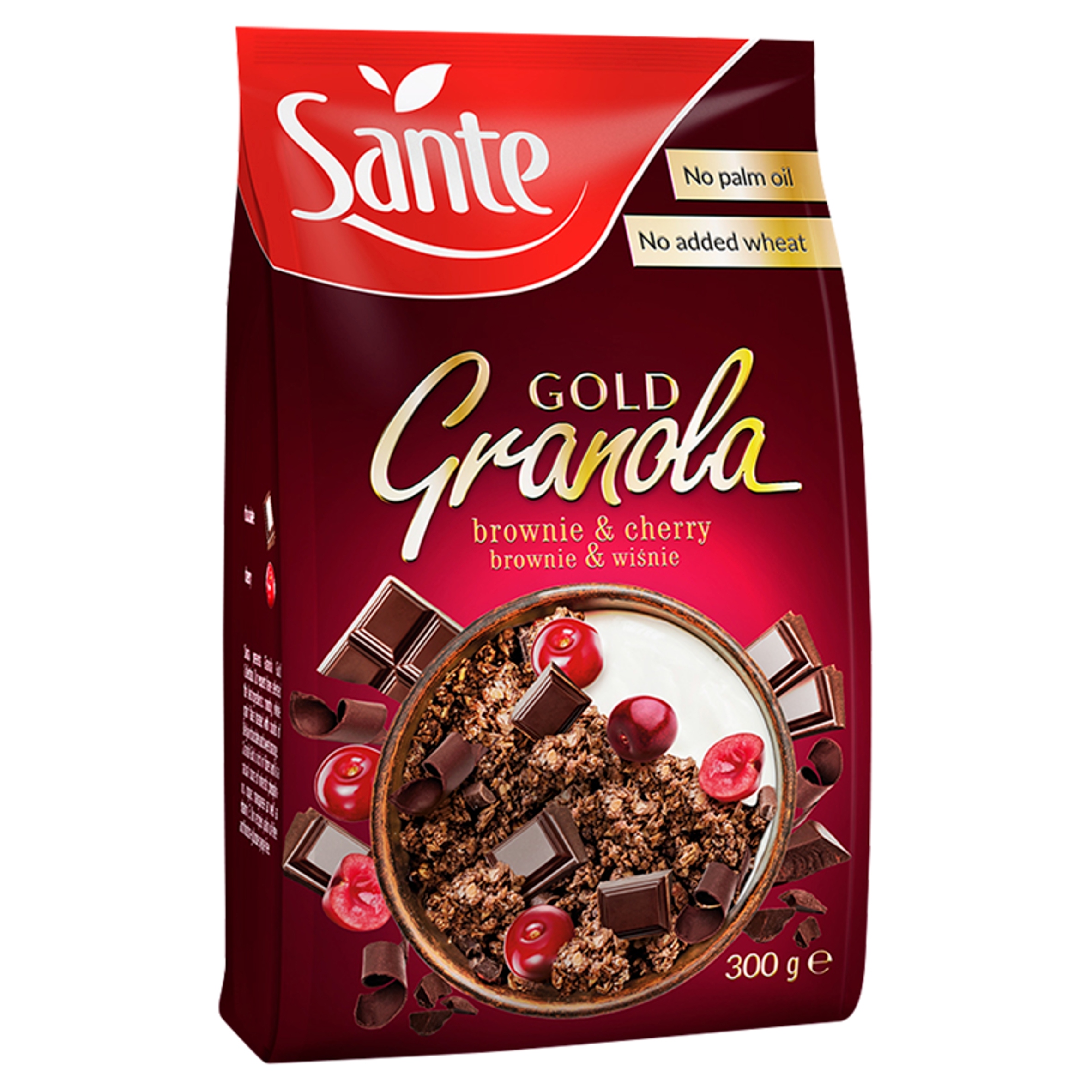 Levně 5 x Sante Granola Gold Brownie a Višeň 300 g Sante