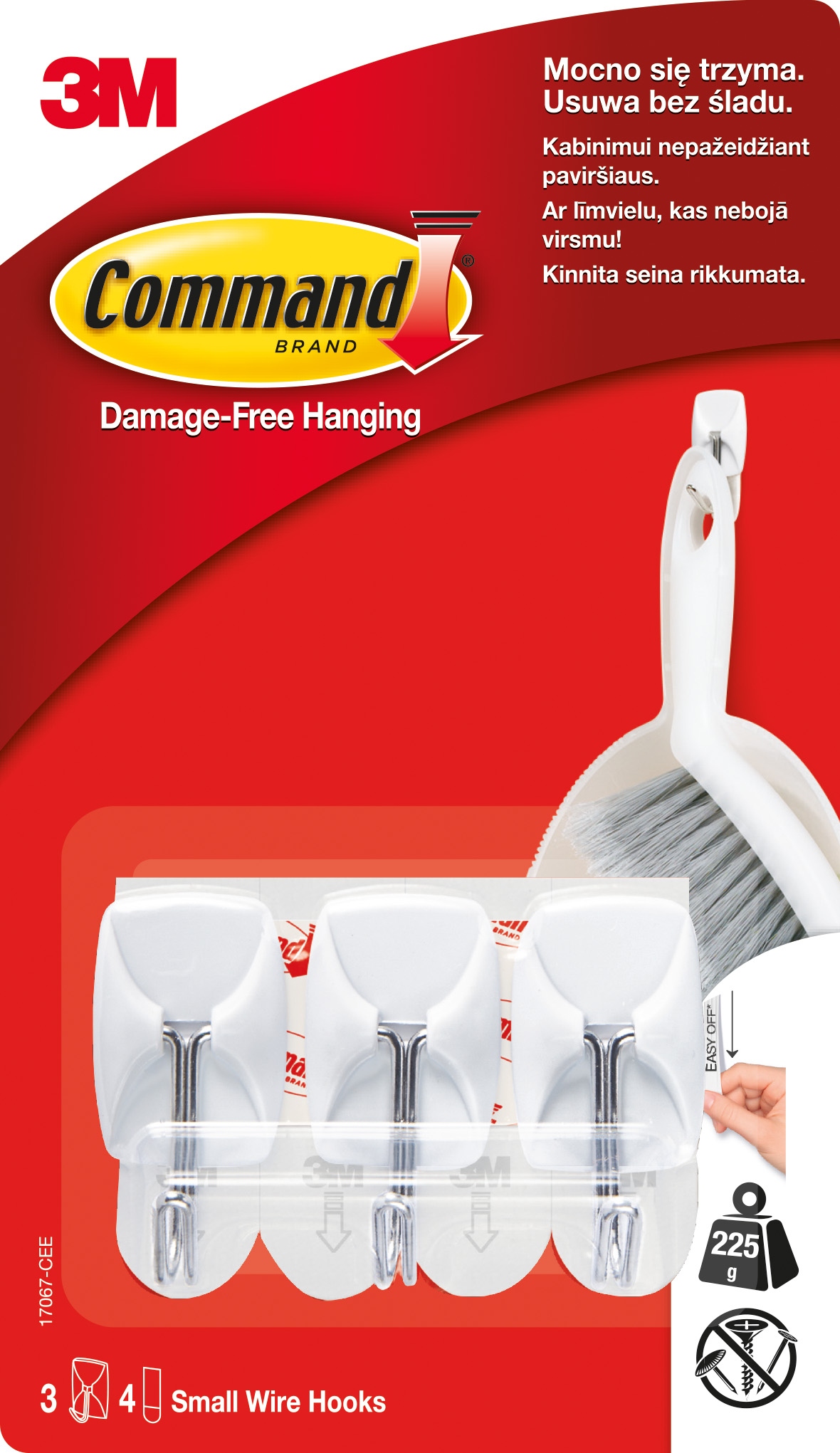 Haczyk samoprzylepne Command 3 szt. 225 g