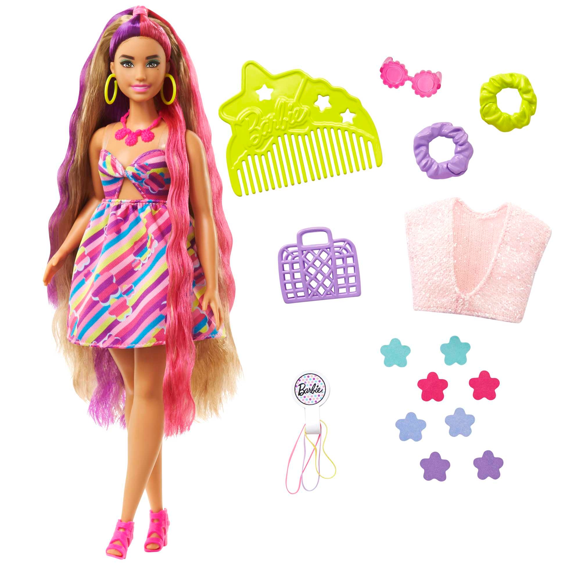 

Barbie Lalka Totally hair fryzury Kwiatki HCM89