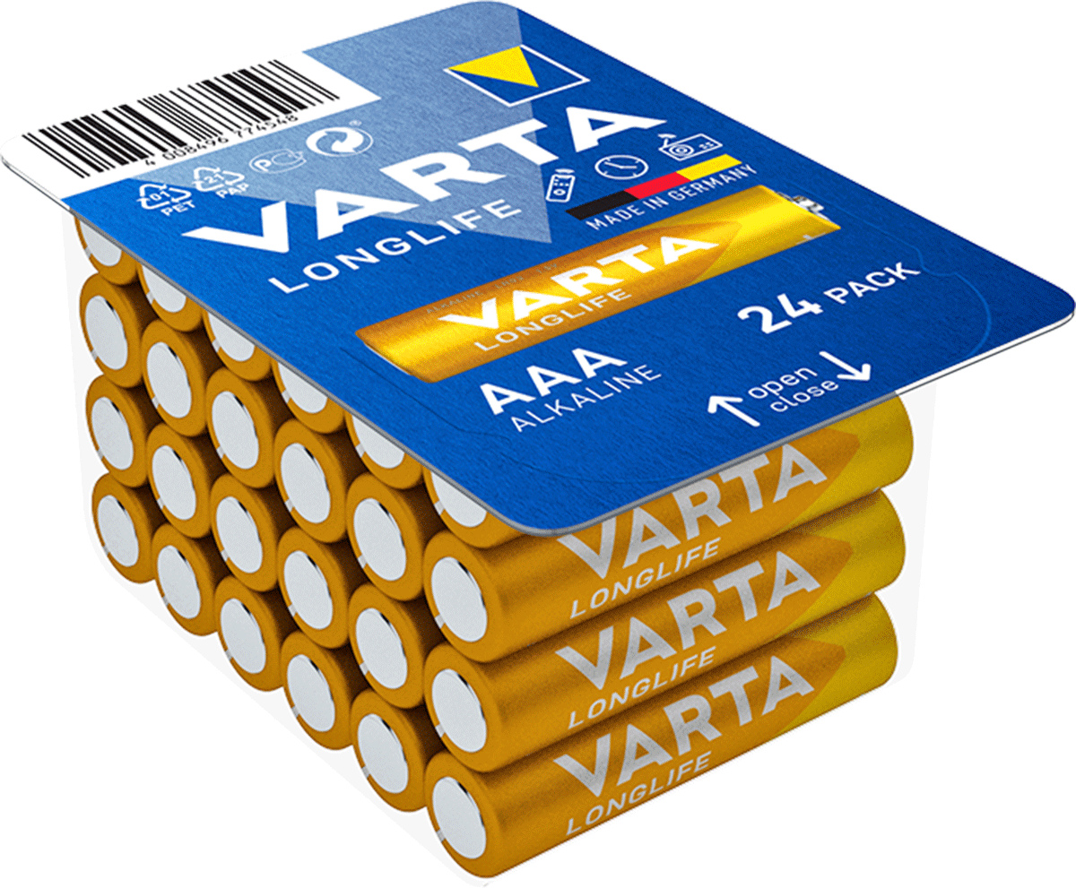 BATERIE ALKAICZNE VARTA AAA (R3) 24 SZT.