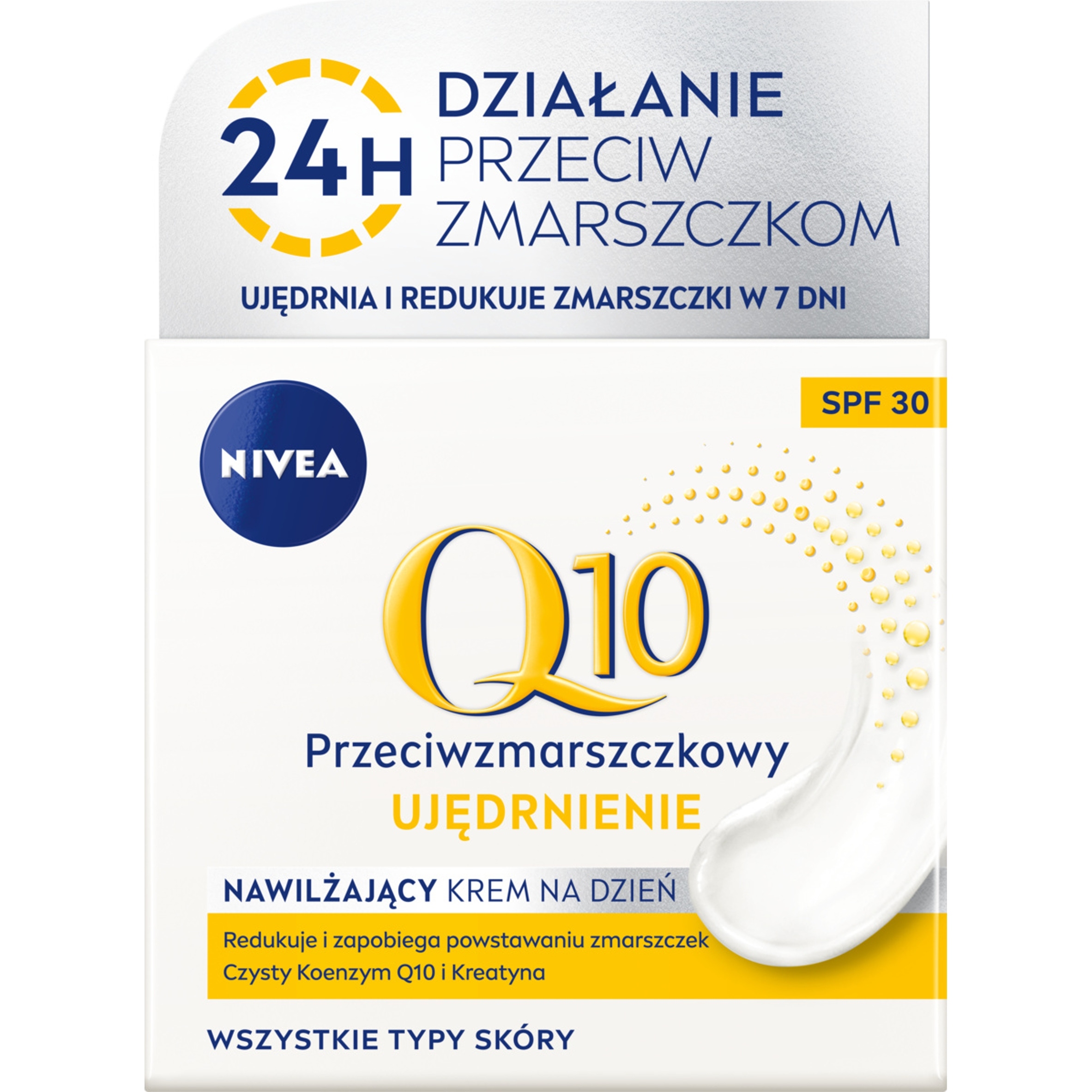 Hydratační krém na obličej Nivea Q10 Zpevnění 30 Spf na den 50 ml