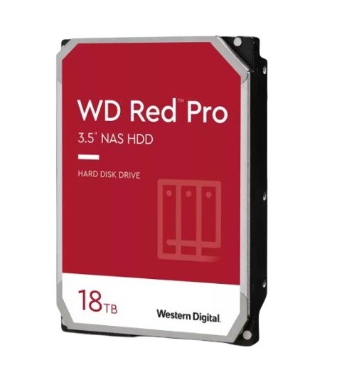 Wd Red Pro 18 Tb 3.5'' Hdd Sata III 7200 Rpm 512 Mb