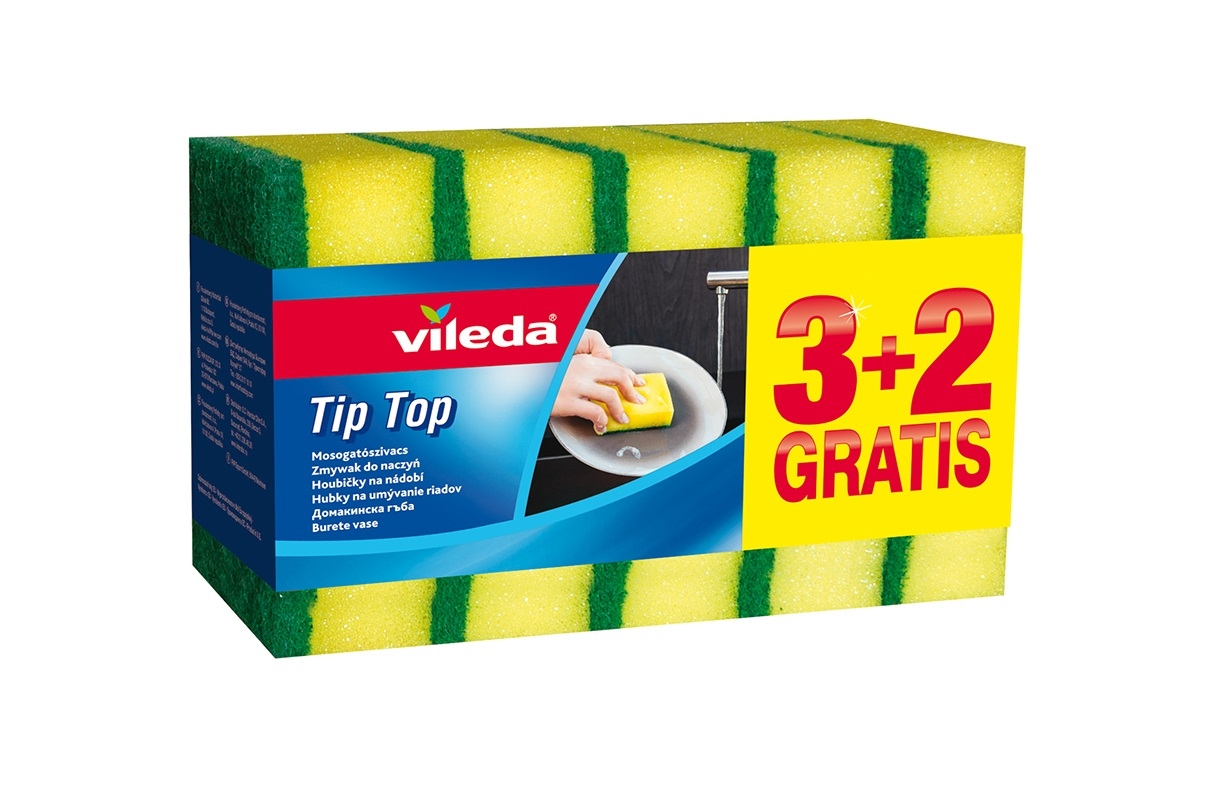 

Vileda Gąbka do Mycia Naczyń Zmywak 3+2