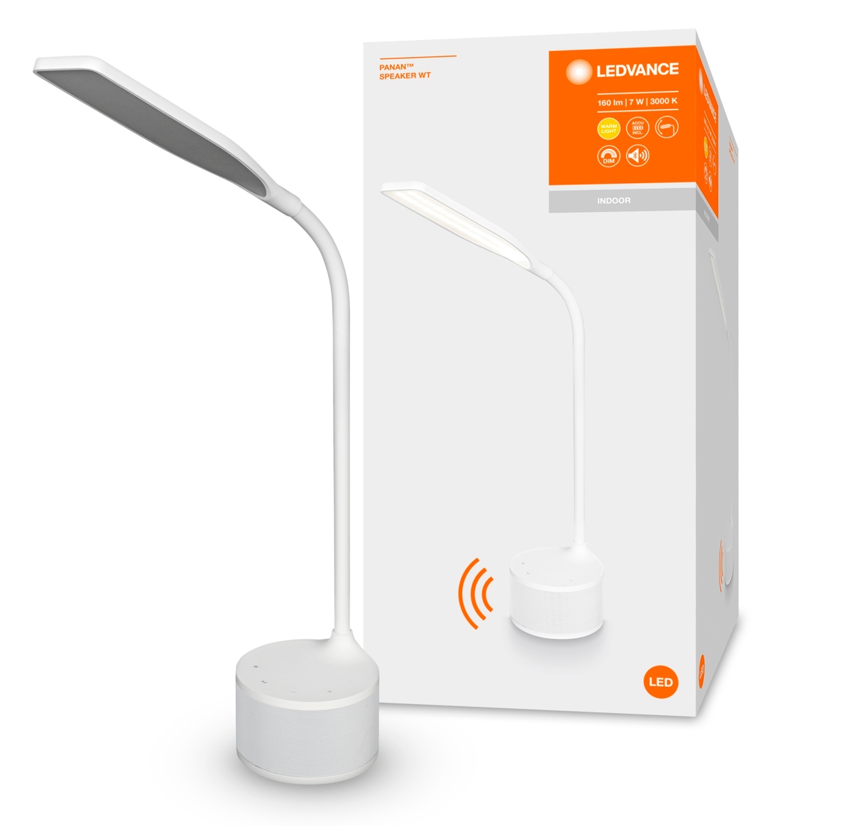 Lampka Biurkowa Nocna Led 7W 3000K Usb Ledvance