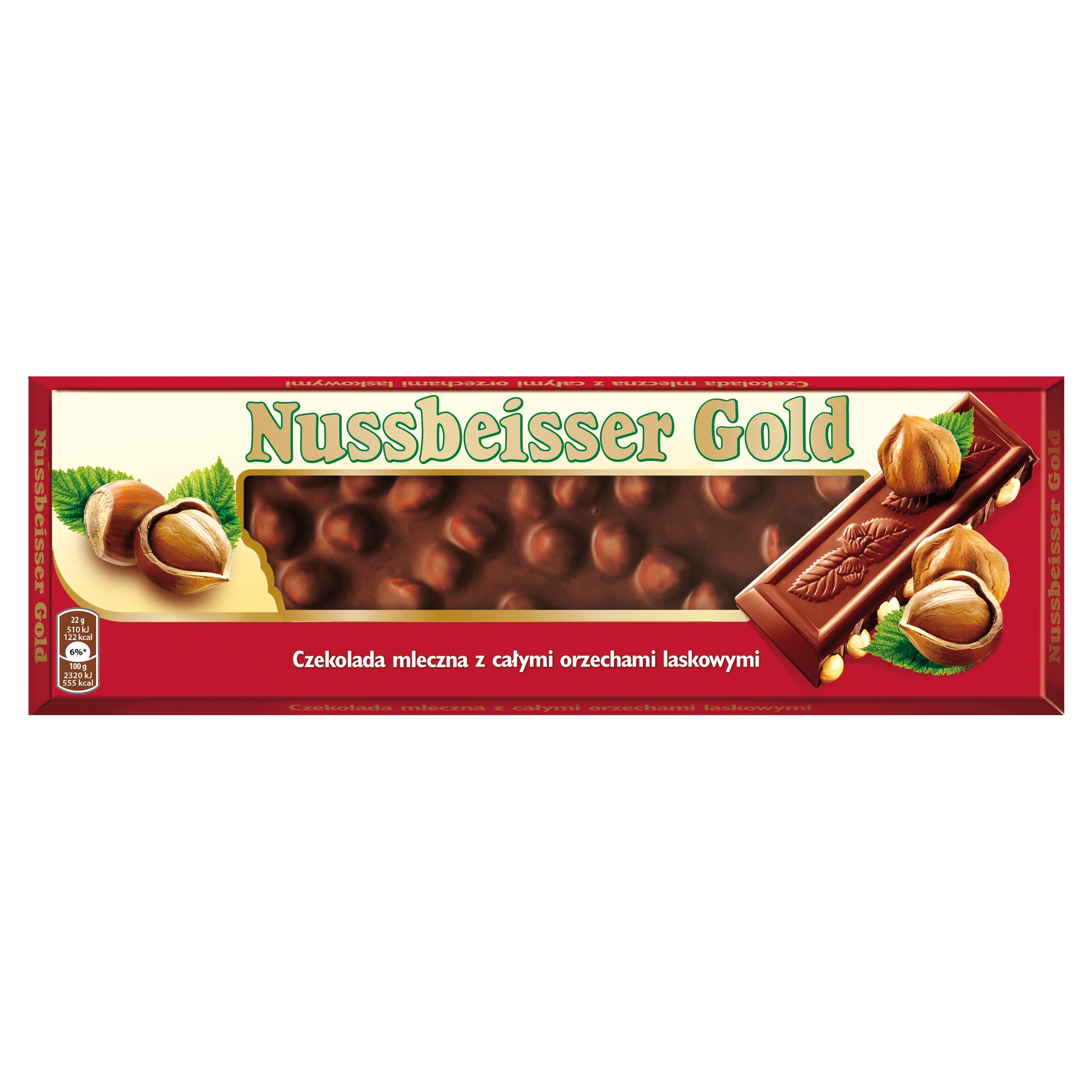 3x Nussbeisser Zlatá čokoláda s ořechy 220 g
