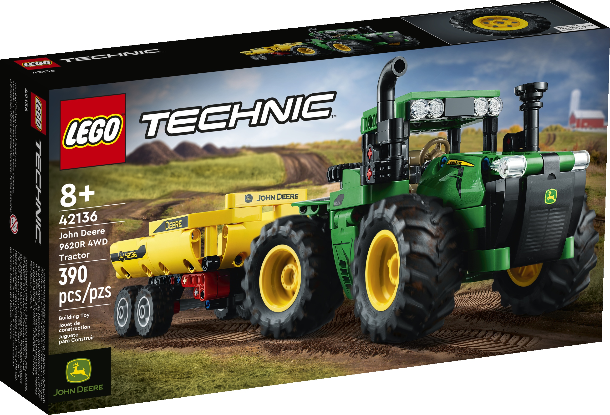 LEGO TECHNIC 42136 TRAKTOR JOHN DEERE 9620R 4WD Marka LEGO