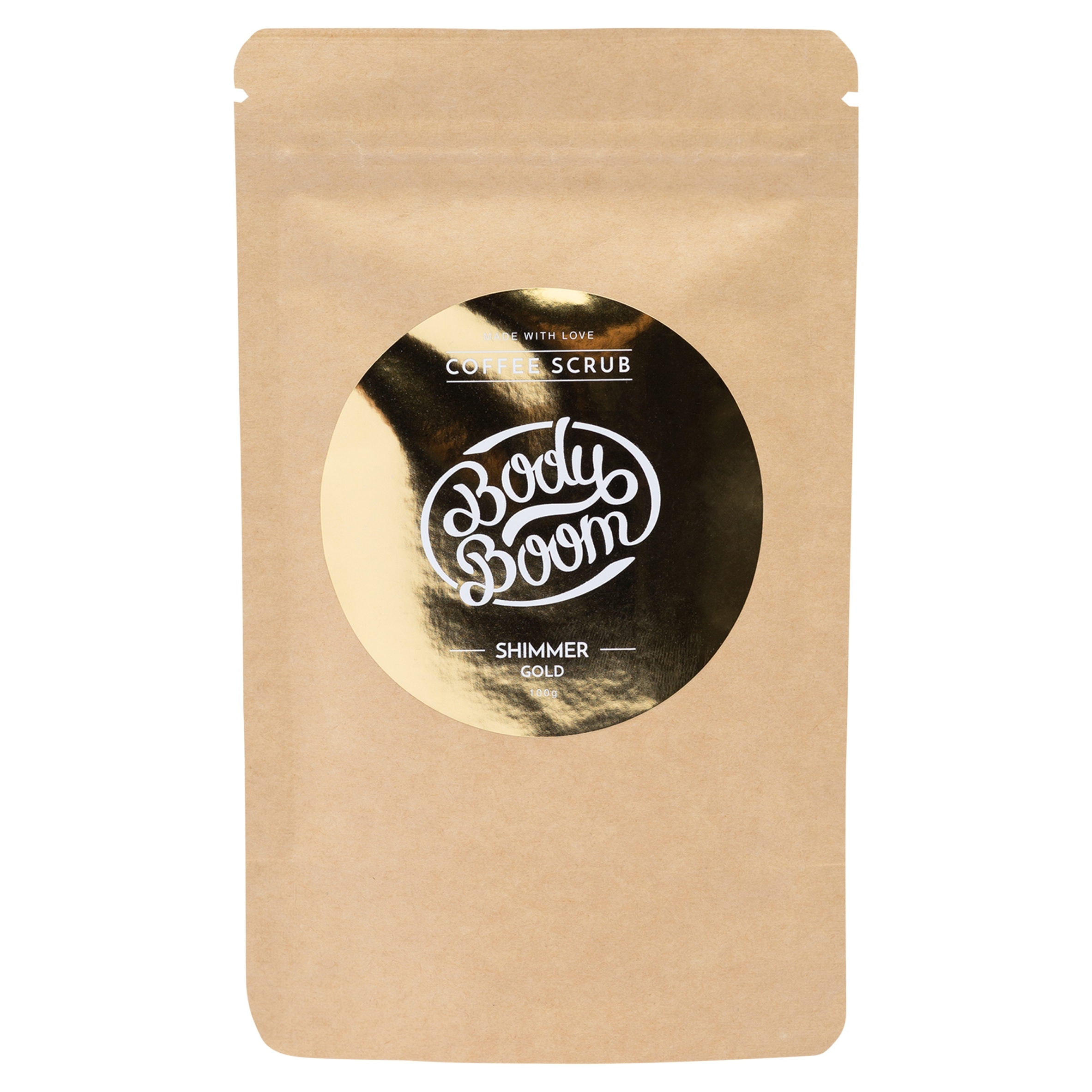 2x Body Boom Kávový peeling Shimmer Gold 100 g
