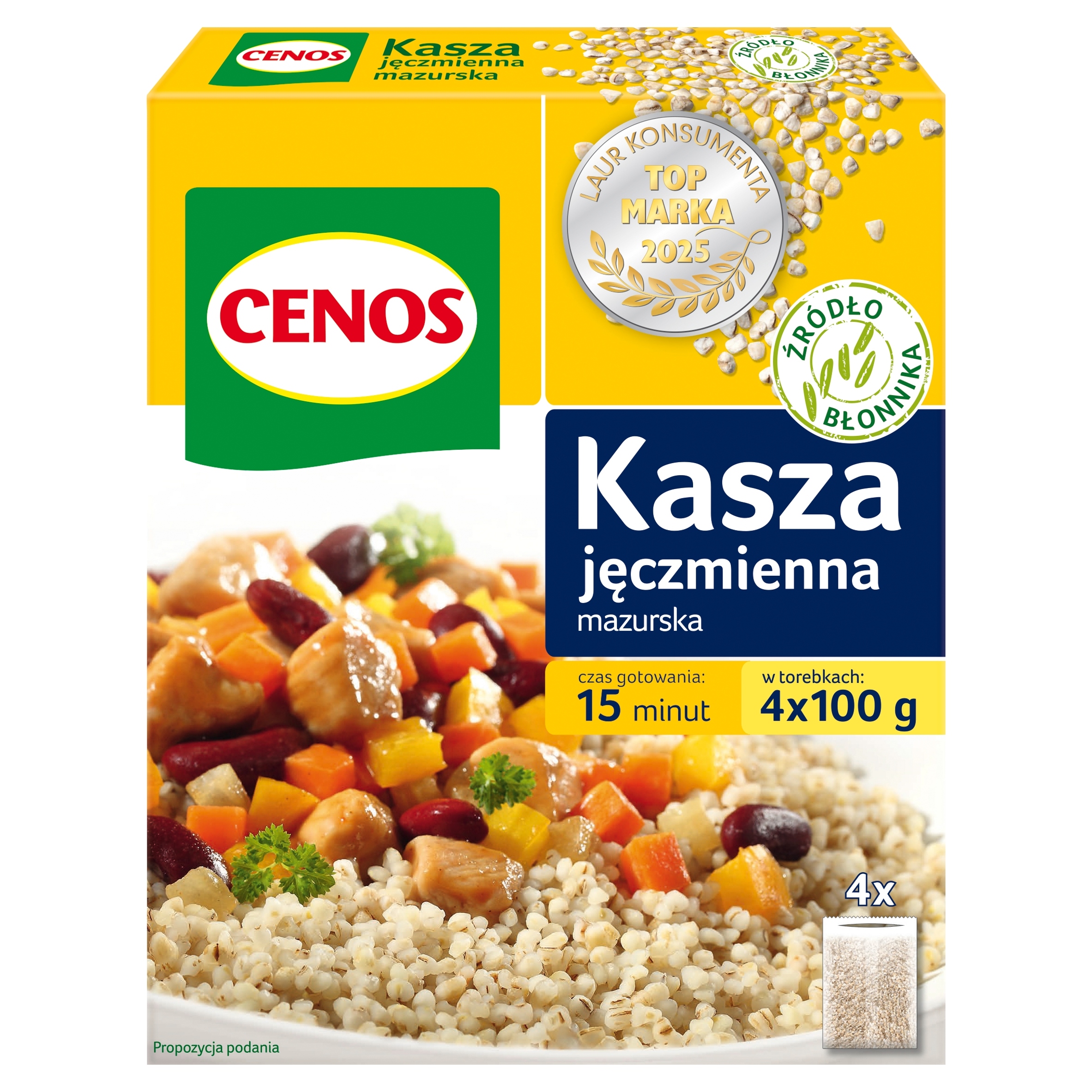 Cenos Mazurská ječná kaše 400 g (4 x 100 g)