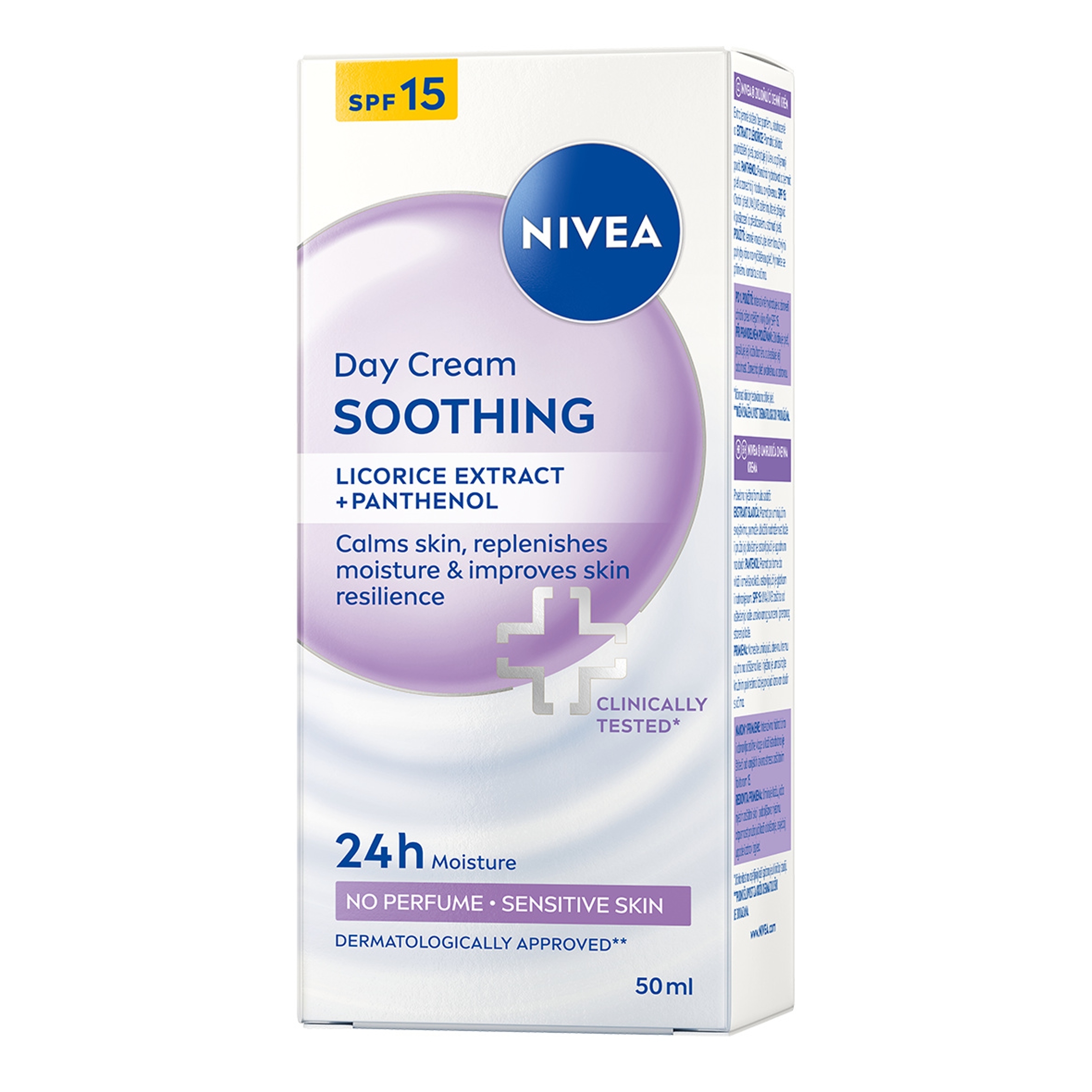 hydratační zklidňující krém na obličej SPF15 50 ml