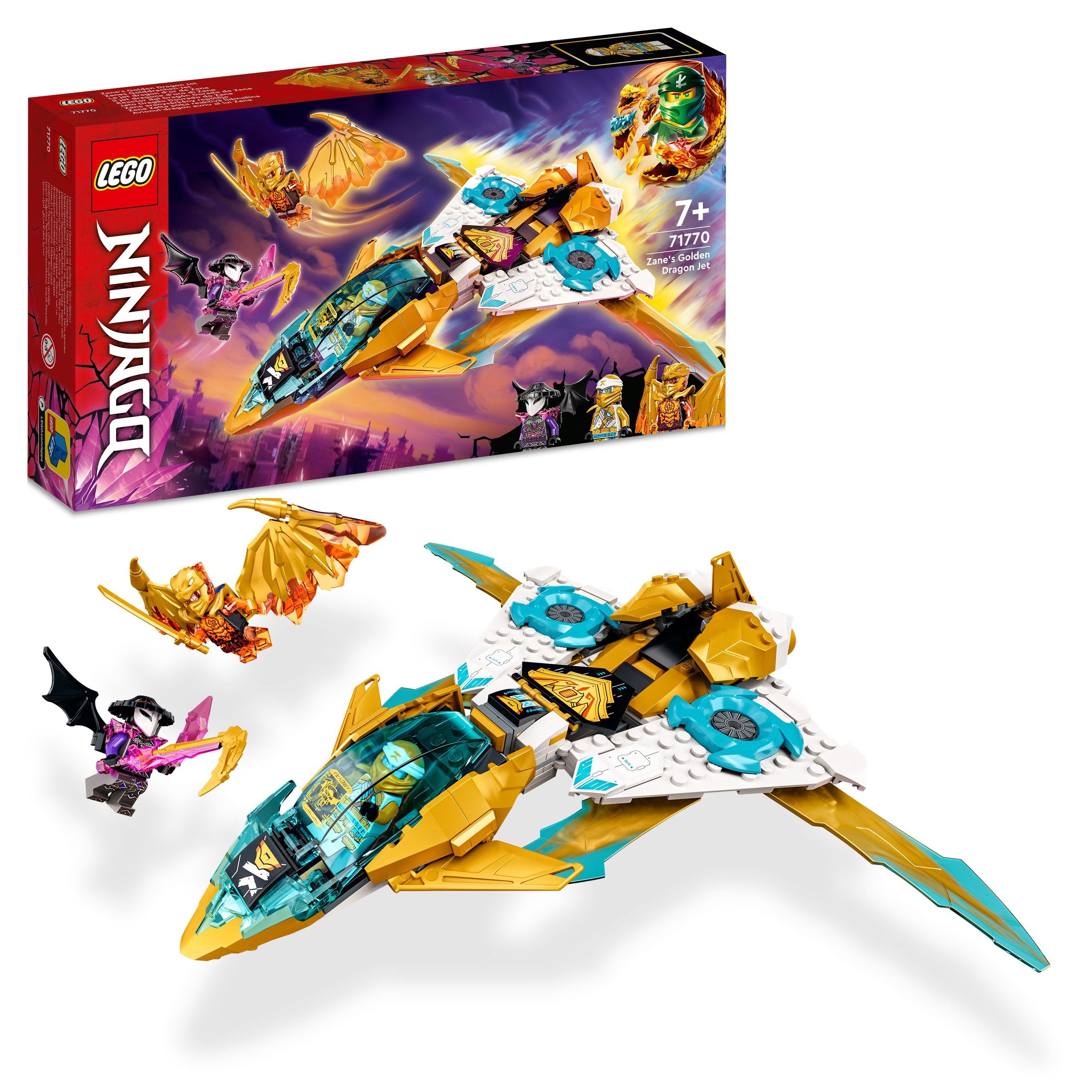 Lego 71770 Ninjago Zaneův zlatý dračí tryskáč Dárek Stavebnice