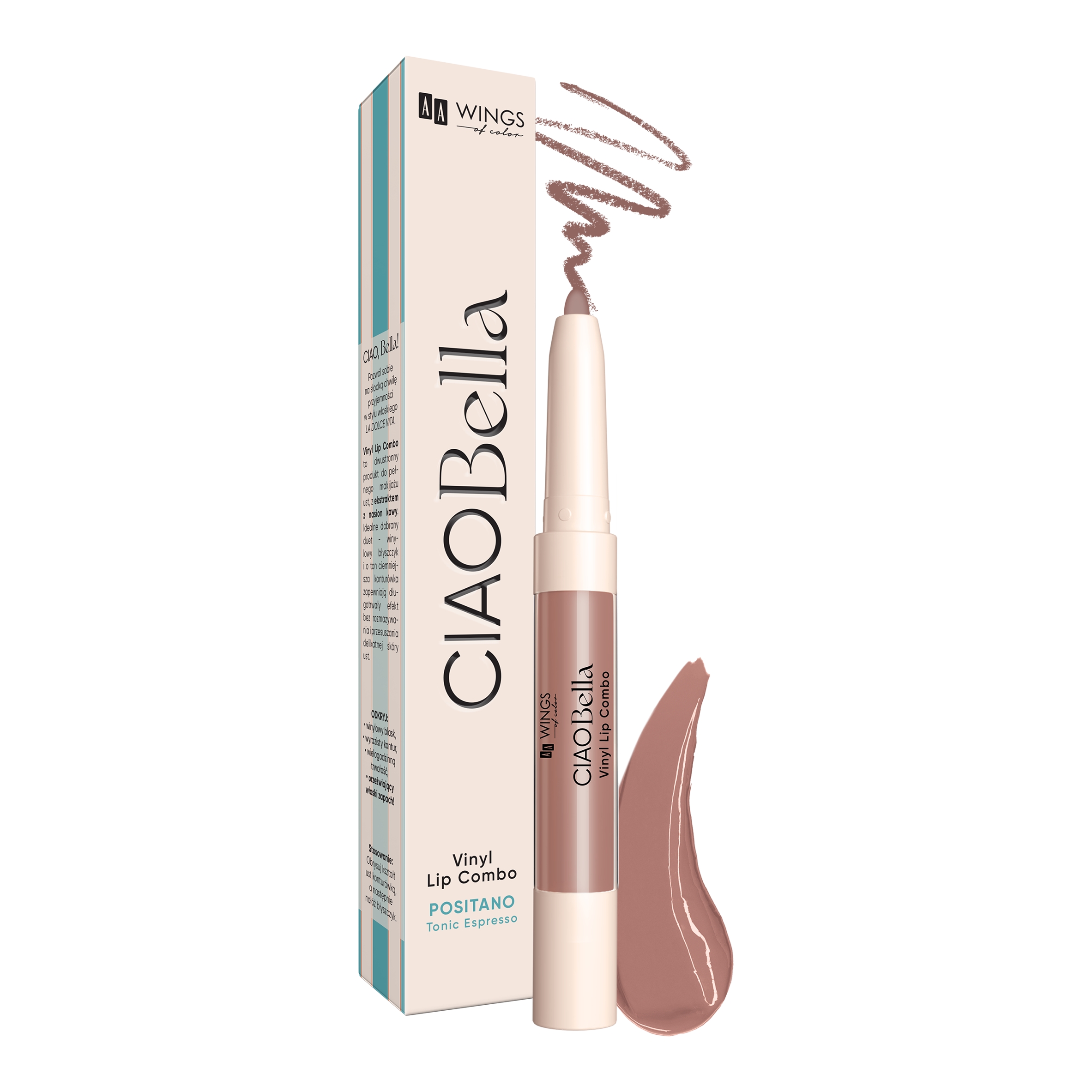 AA Wings Of Color Ciao Bella Vinyl Lip Combo 02 Mokka Obssesion Mix