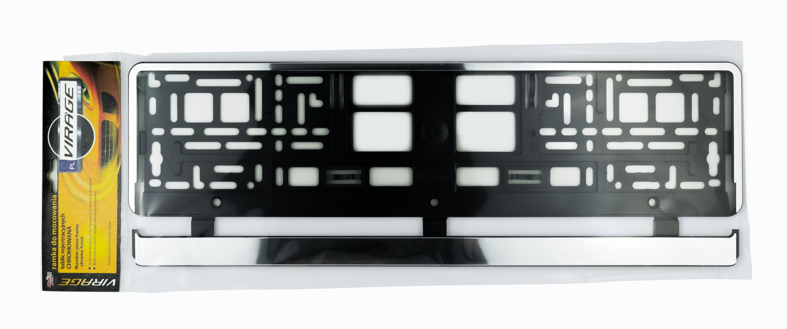 Virage Ramka do tablic rej. chromowana 93-036 uniwersalna 1szt