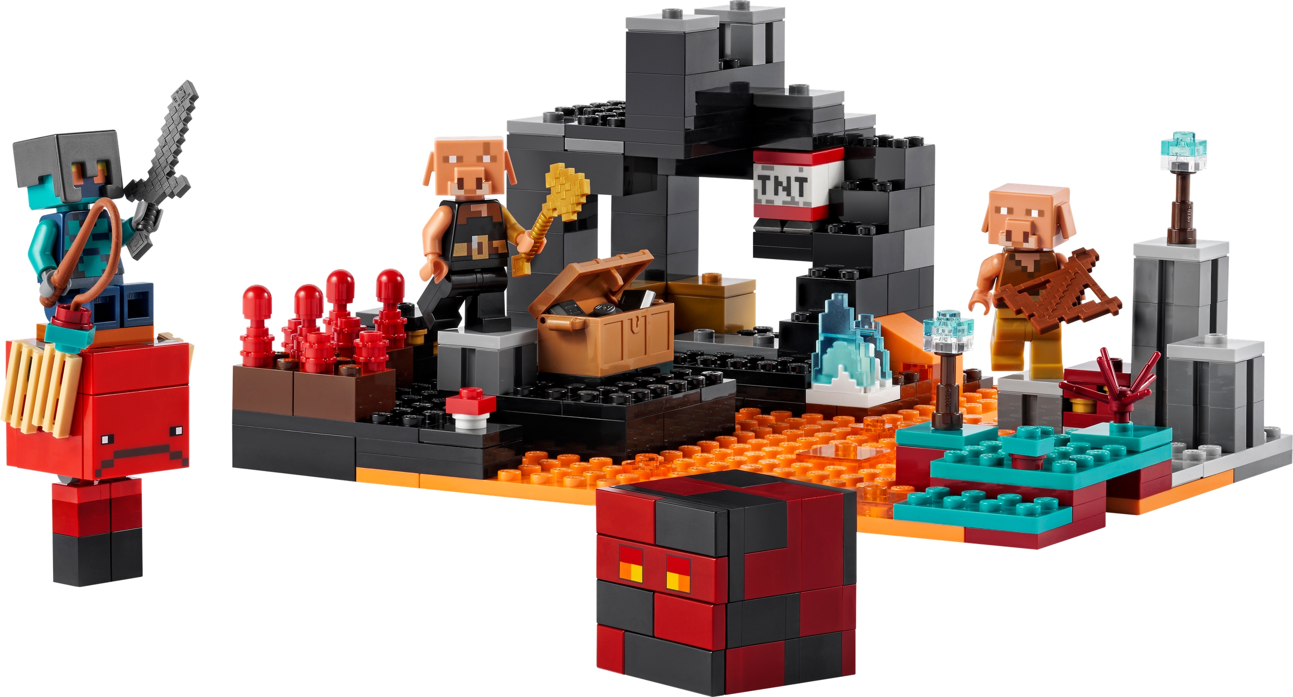 LEGO MINECRAFT BASTION W NETHERZE 2w1 ZESTAW PREZENT Marka LEGO