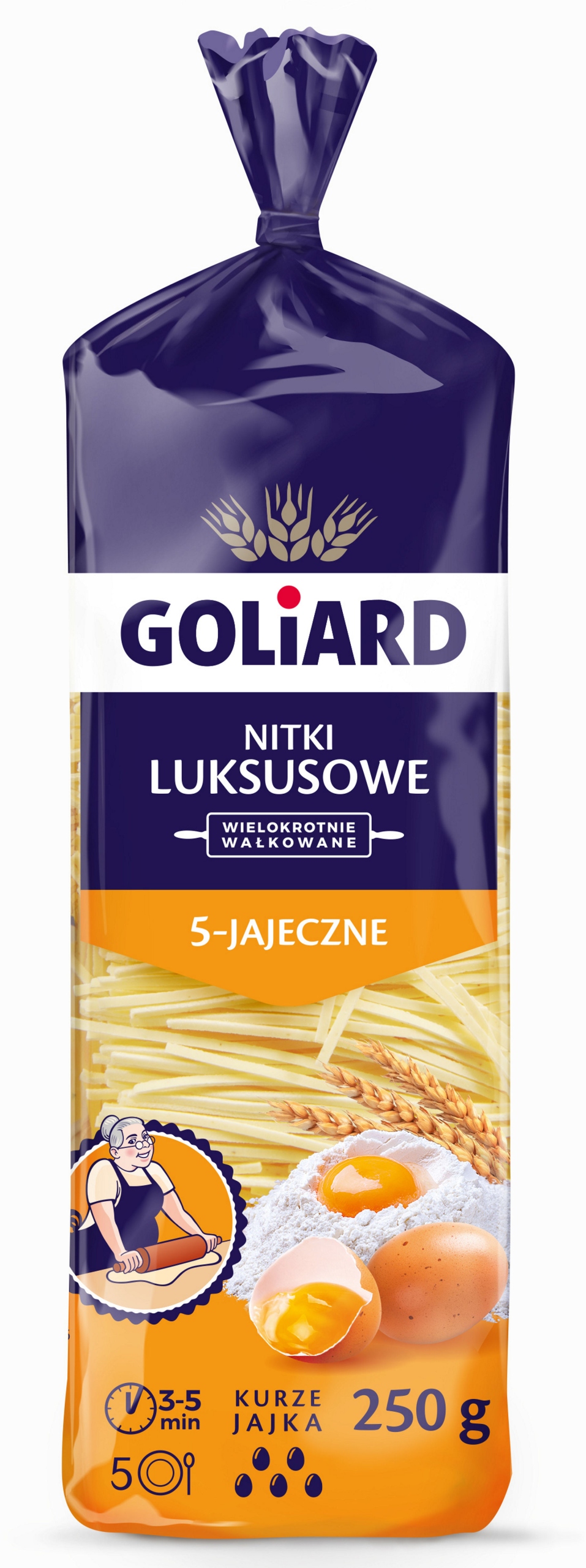 Těstoviny luxusní nitka Goliard 250 g