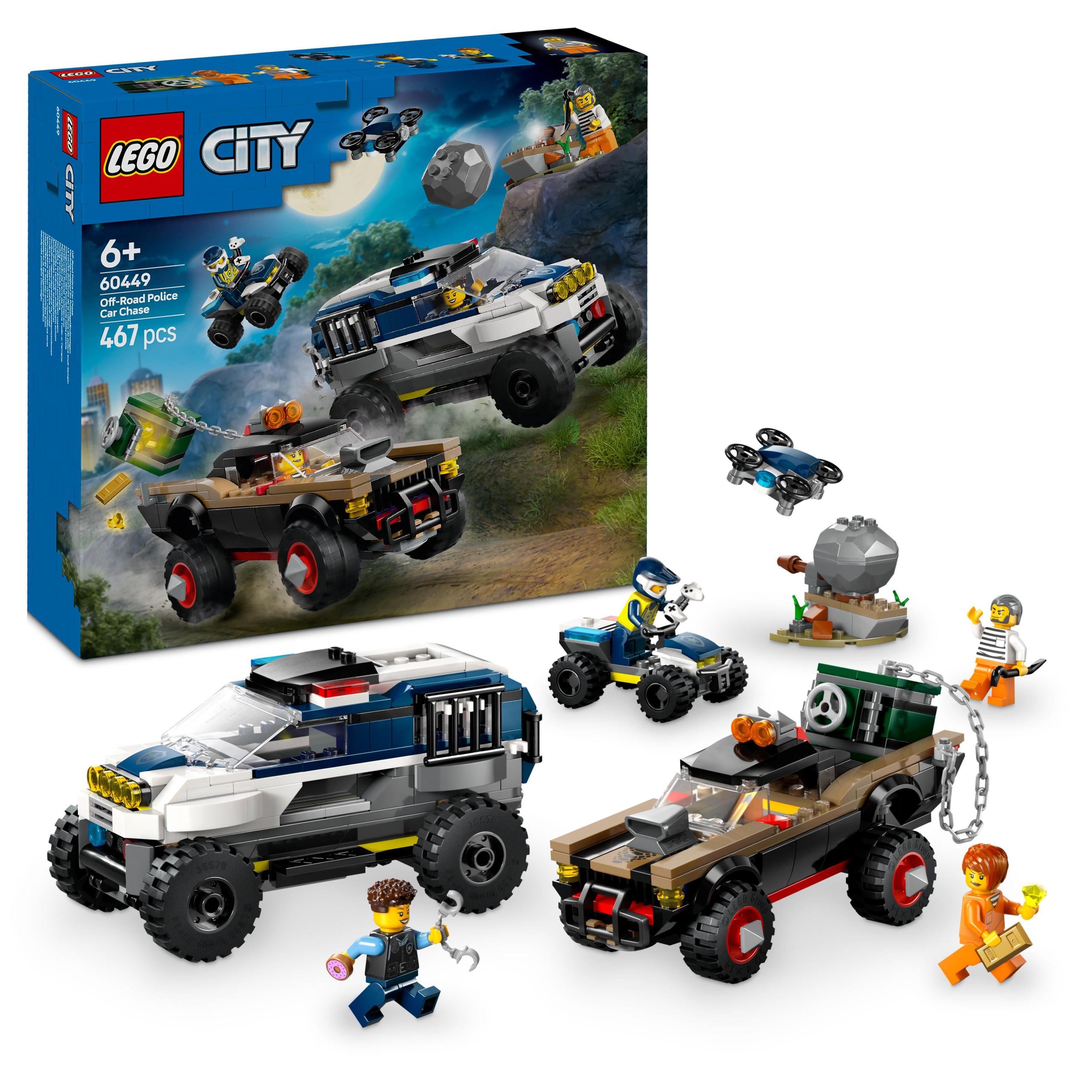 Lego City 60449 Honba policejním džípem Stavebnice Nové Policie Zloději