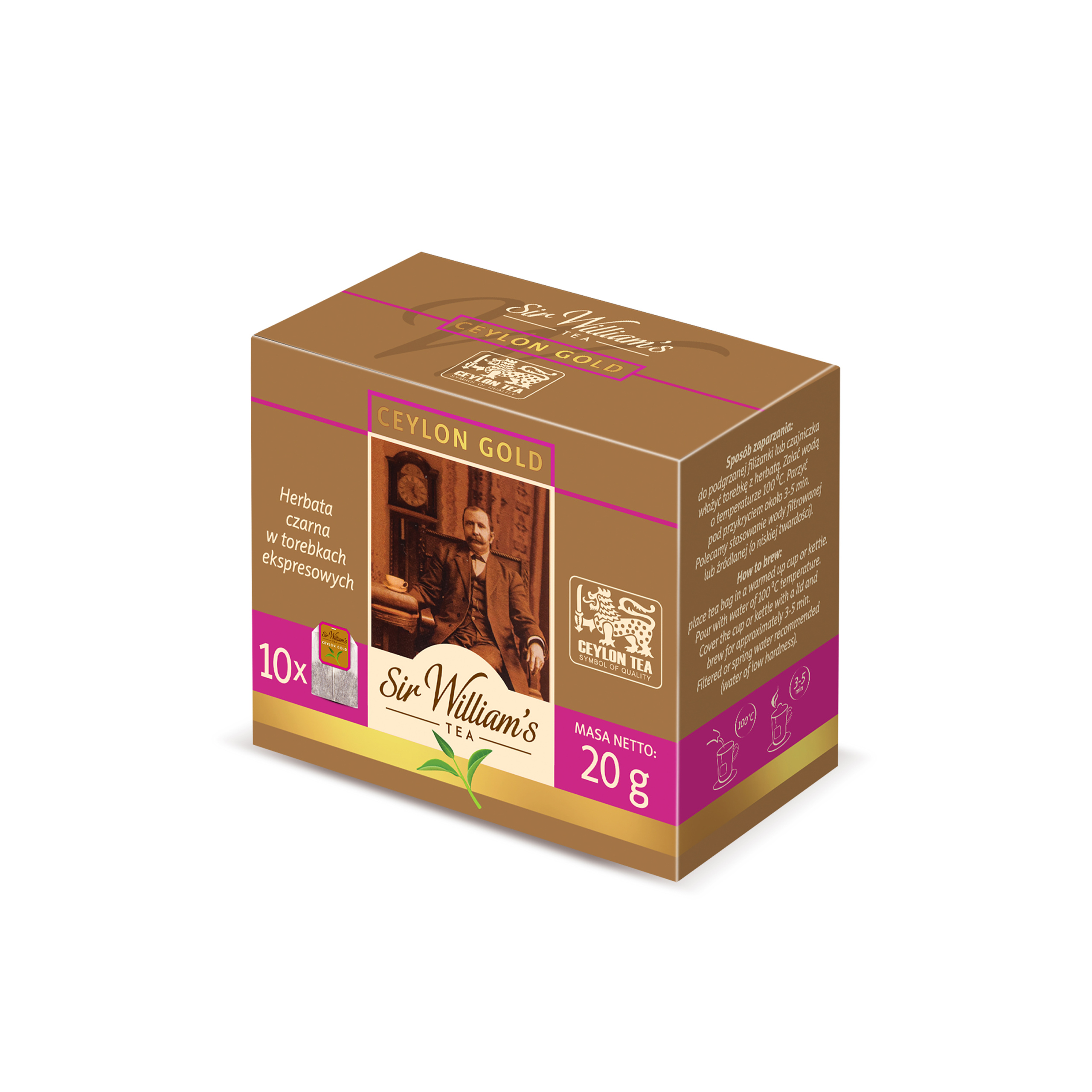 Levně 9 x Čaj Sir William's Tea Ceylon Gold 10 ks